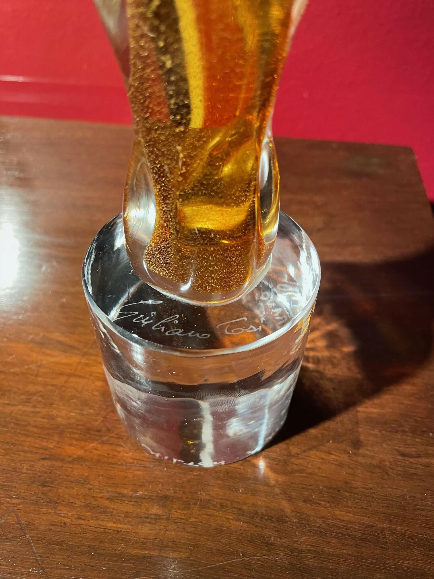 escultura murano de giuliano tosi "os amantes"