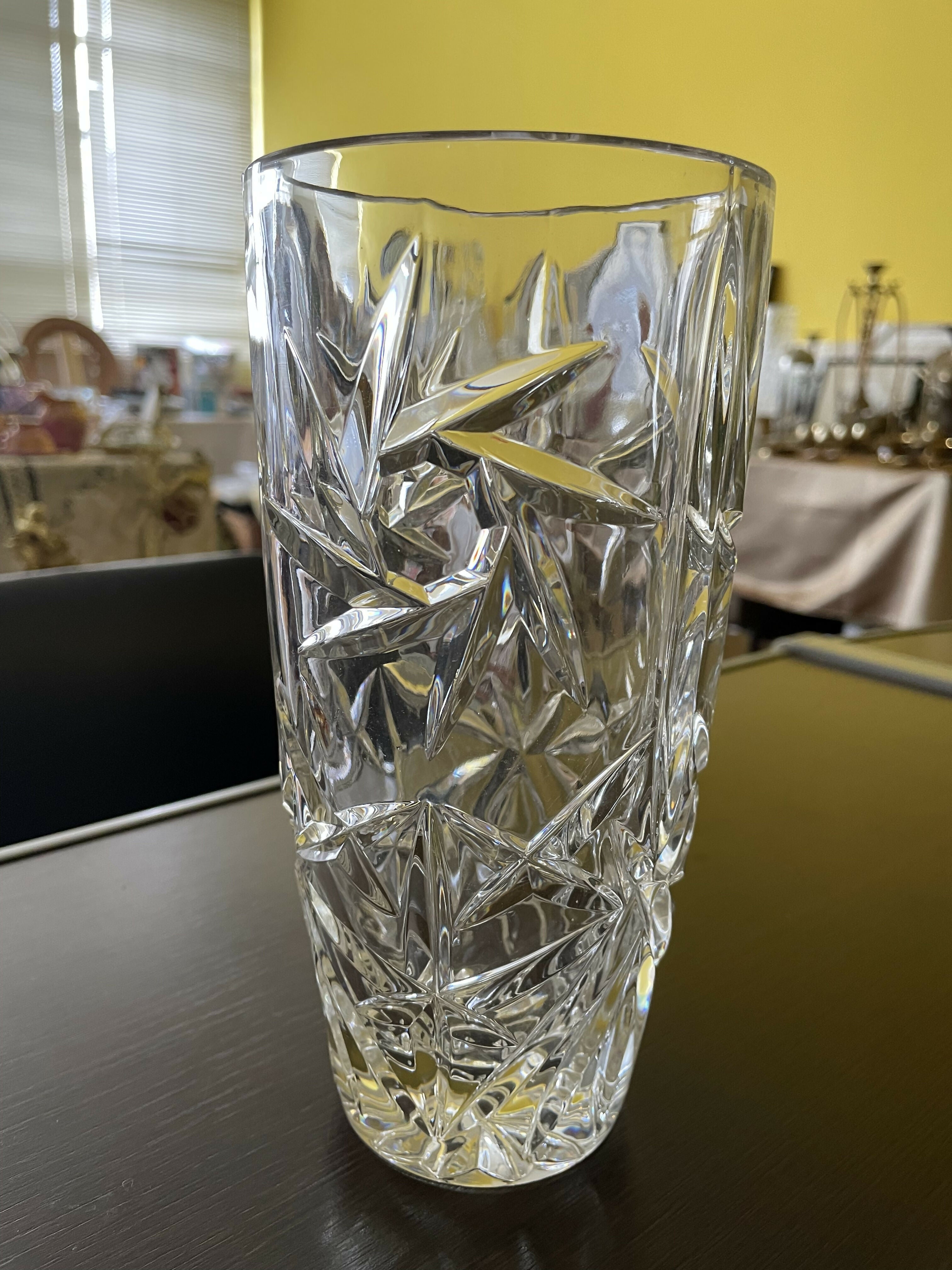 Vaso de Cristal lapidado tipo cristal