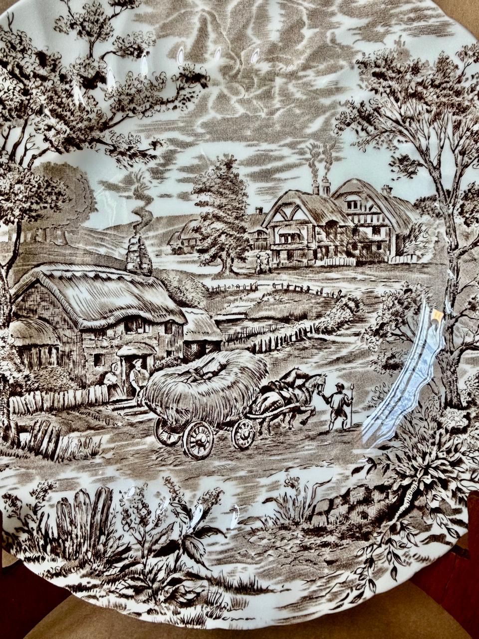 Prato vintage Ridgway Hayride em ironstone (DMCPS_713)