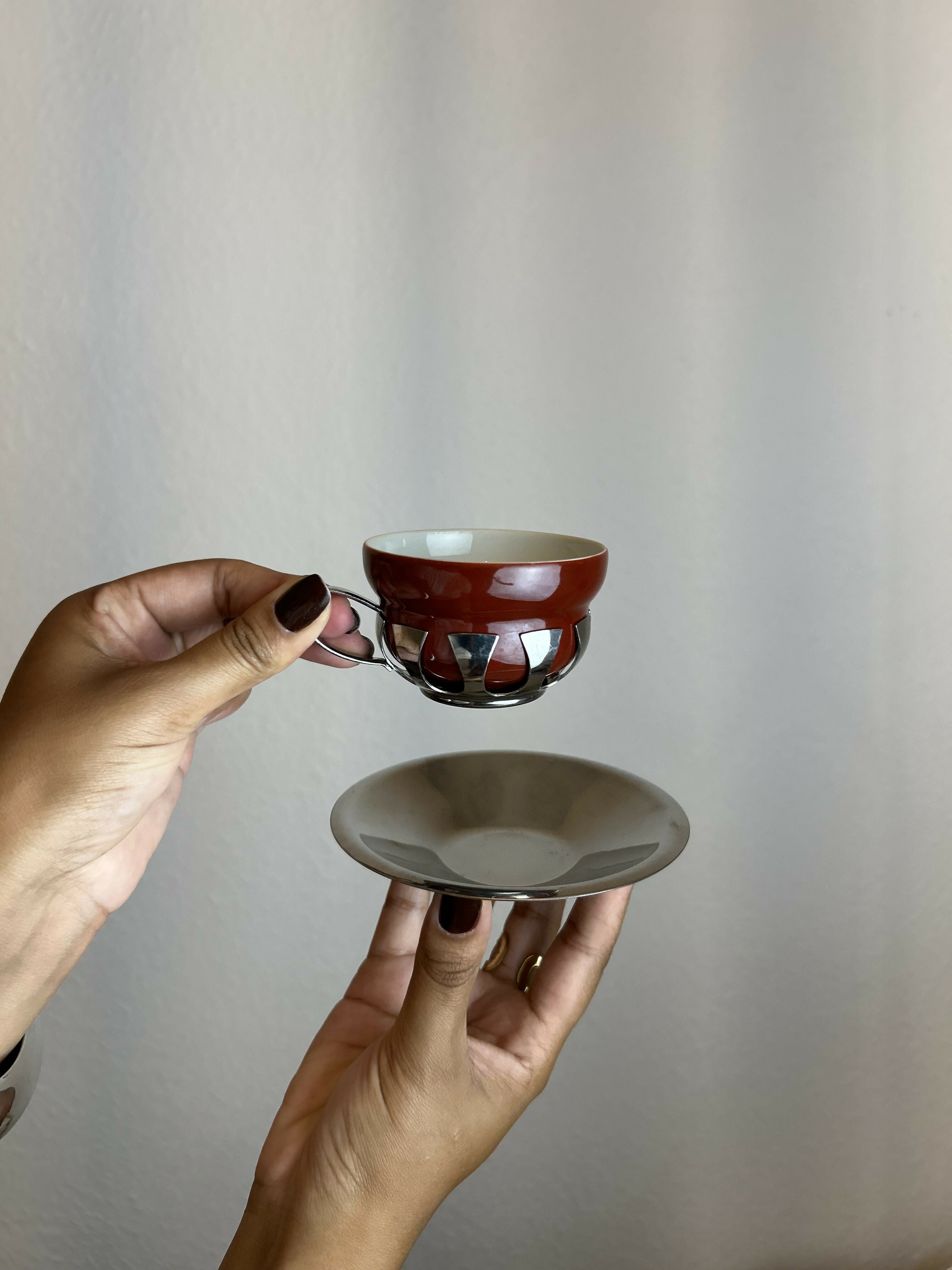 Conjunto de Cafezinho Vintage Tramontina - Linha Tramontinox com Estojo Original