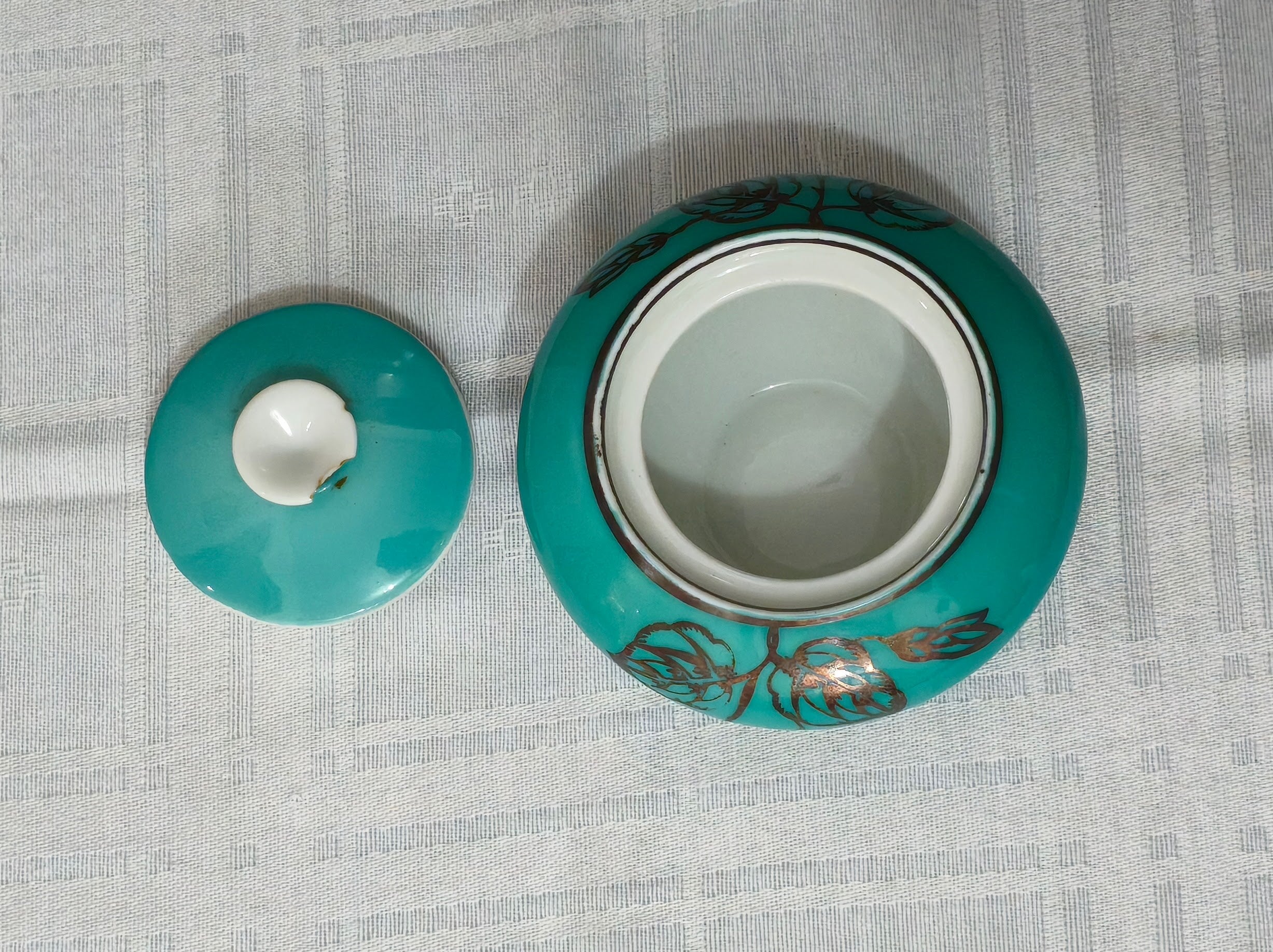 Açucareiro em porcelana alemã - Bavaria