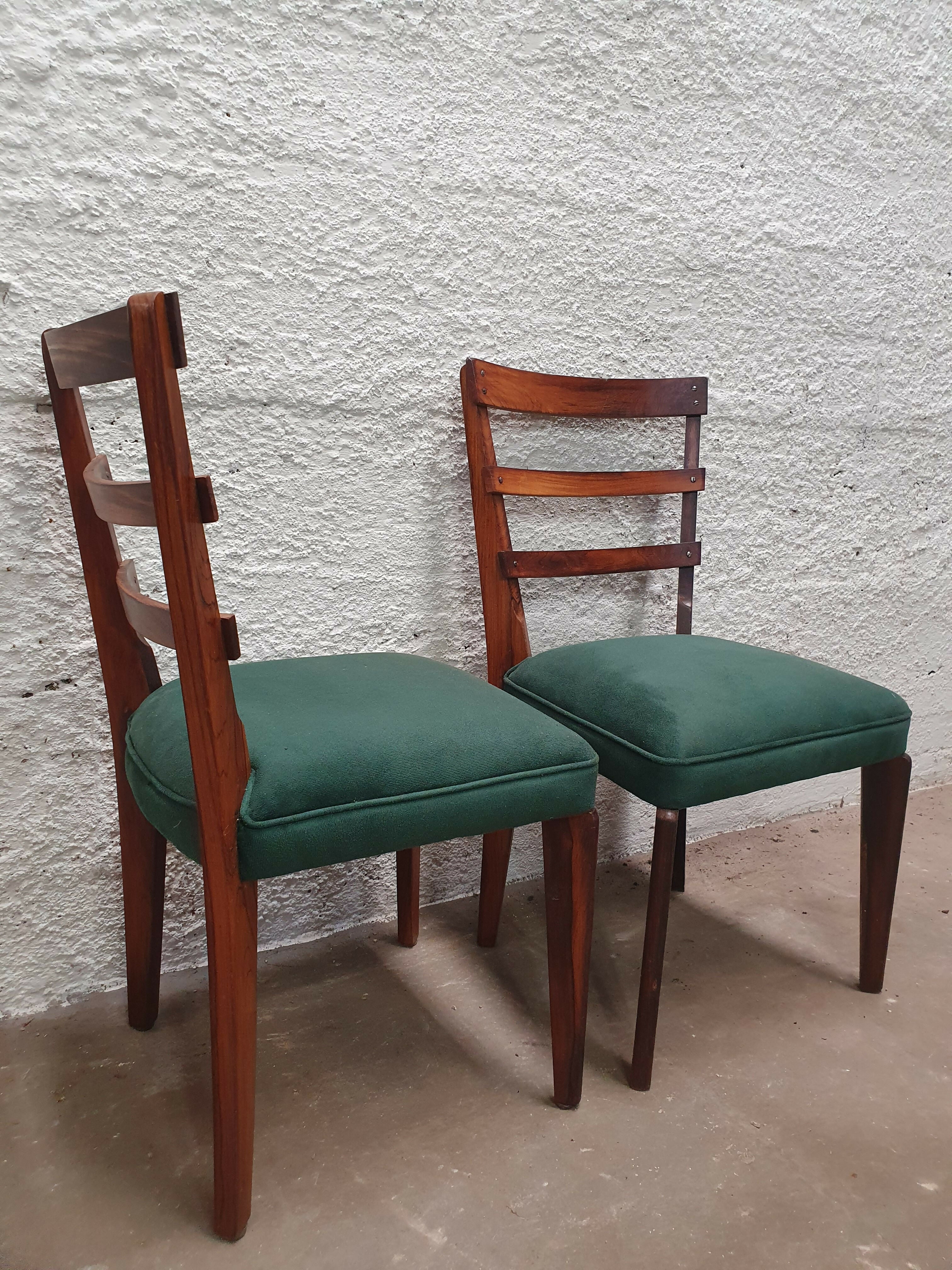 Par de cadeiras design jacarandá estilo Lina bo Bardi