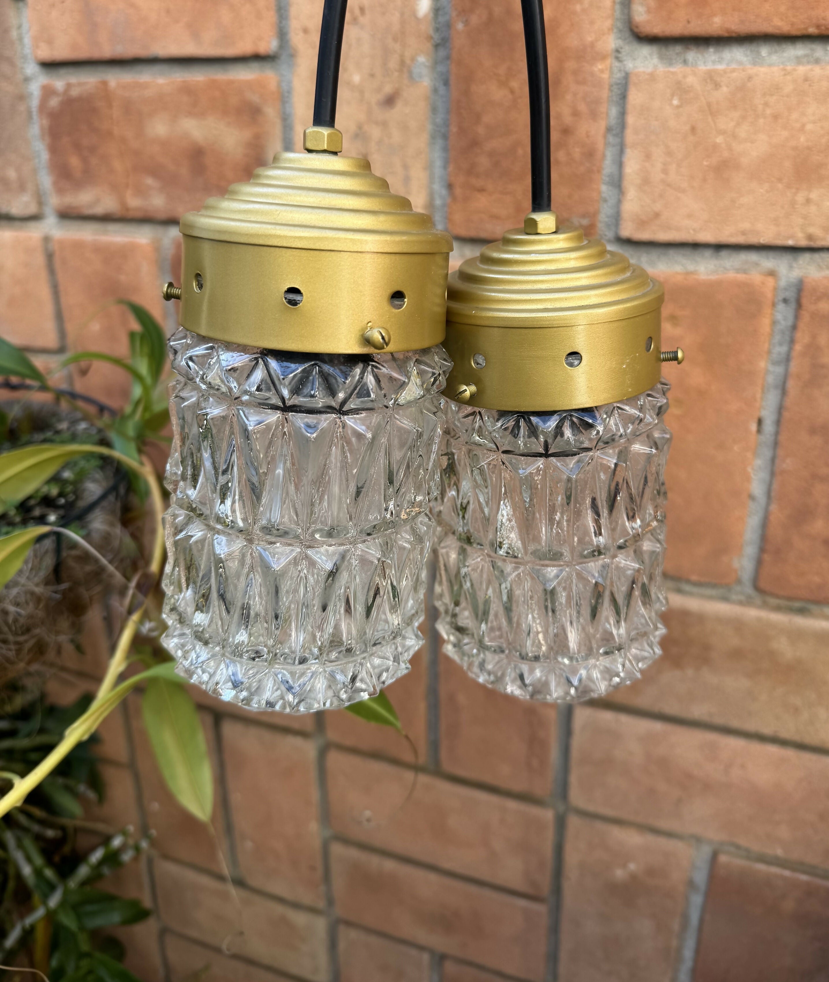 Par de lustres pendentes Anos 60