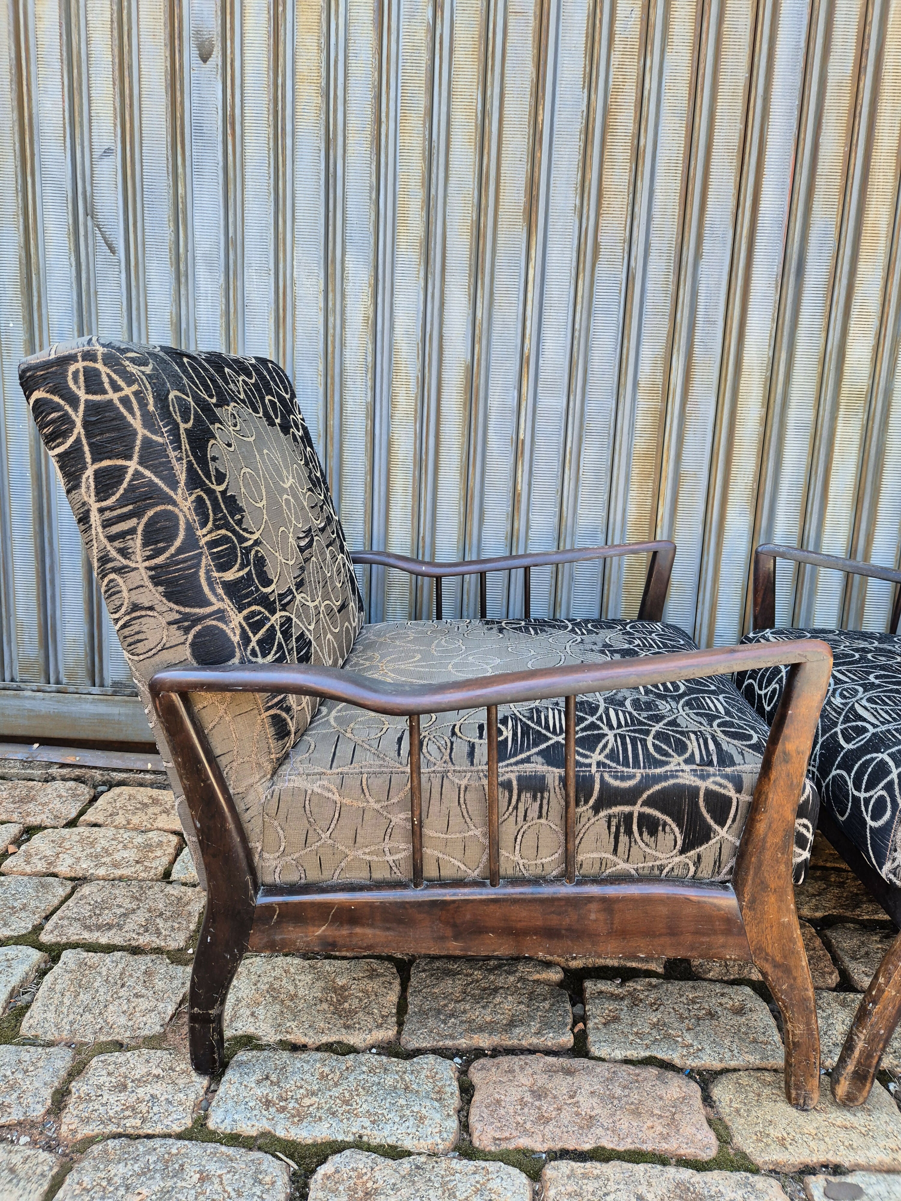 Par de Poltronas Rino Levi anos 60