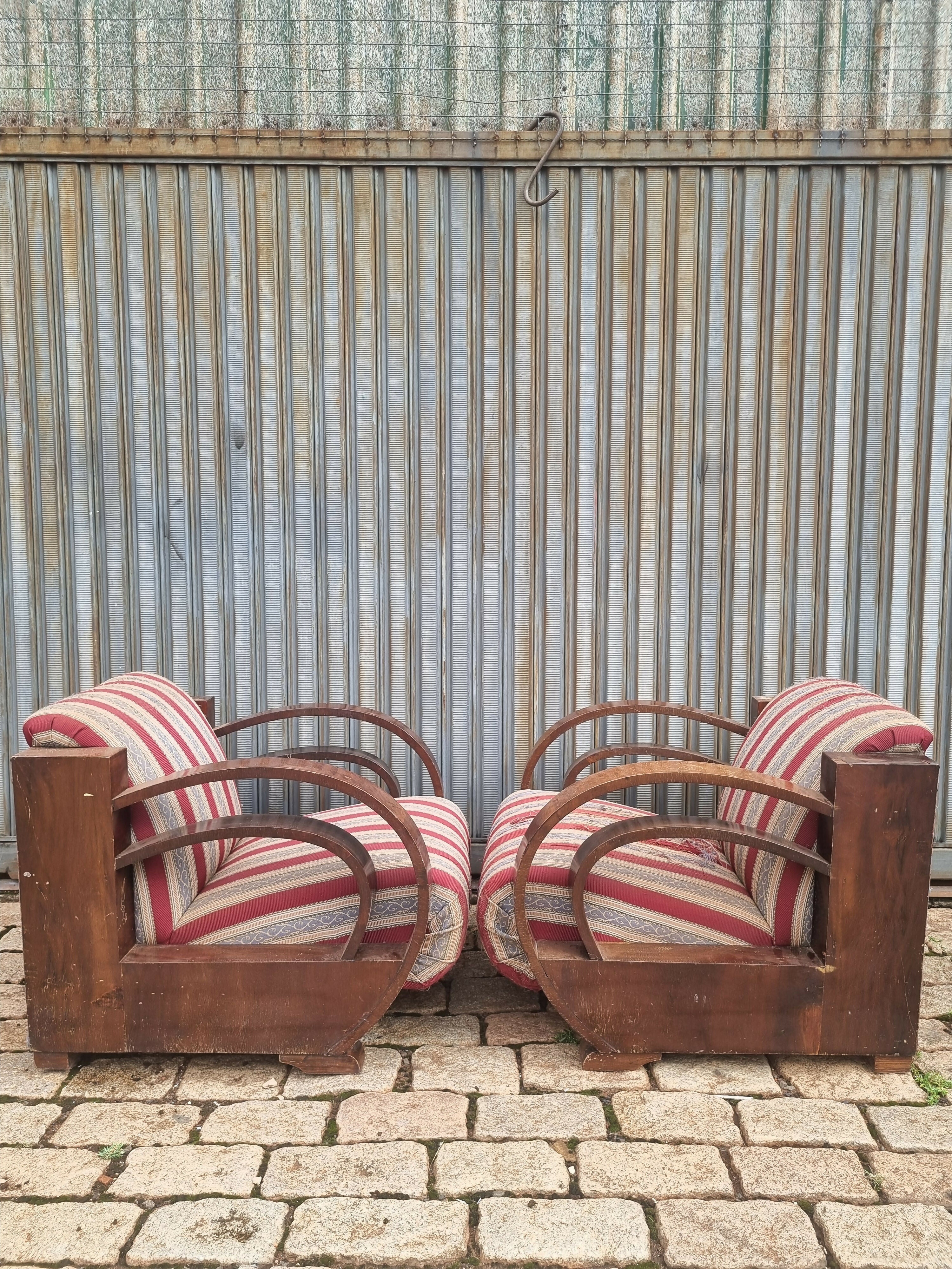 Conjunto de Sofá Art Déco anos 30