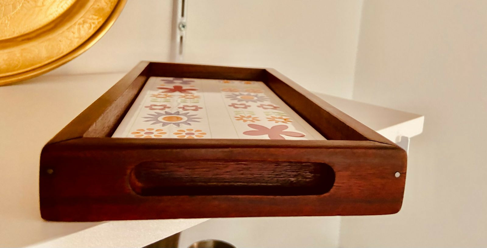 Bandeja em Jacarandá com Azulejo 60&