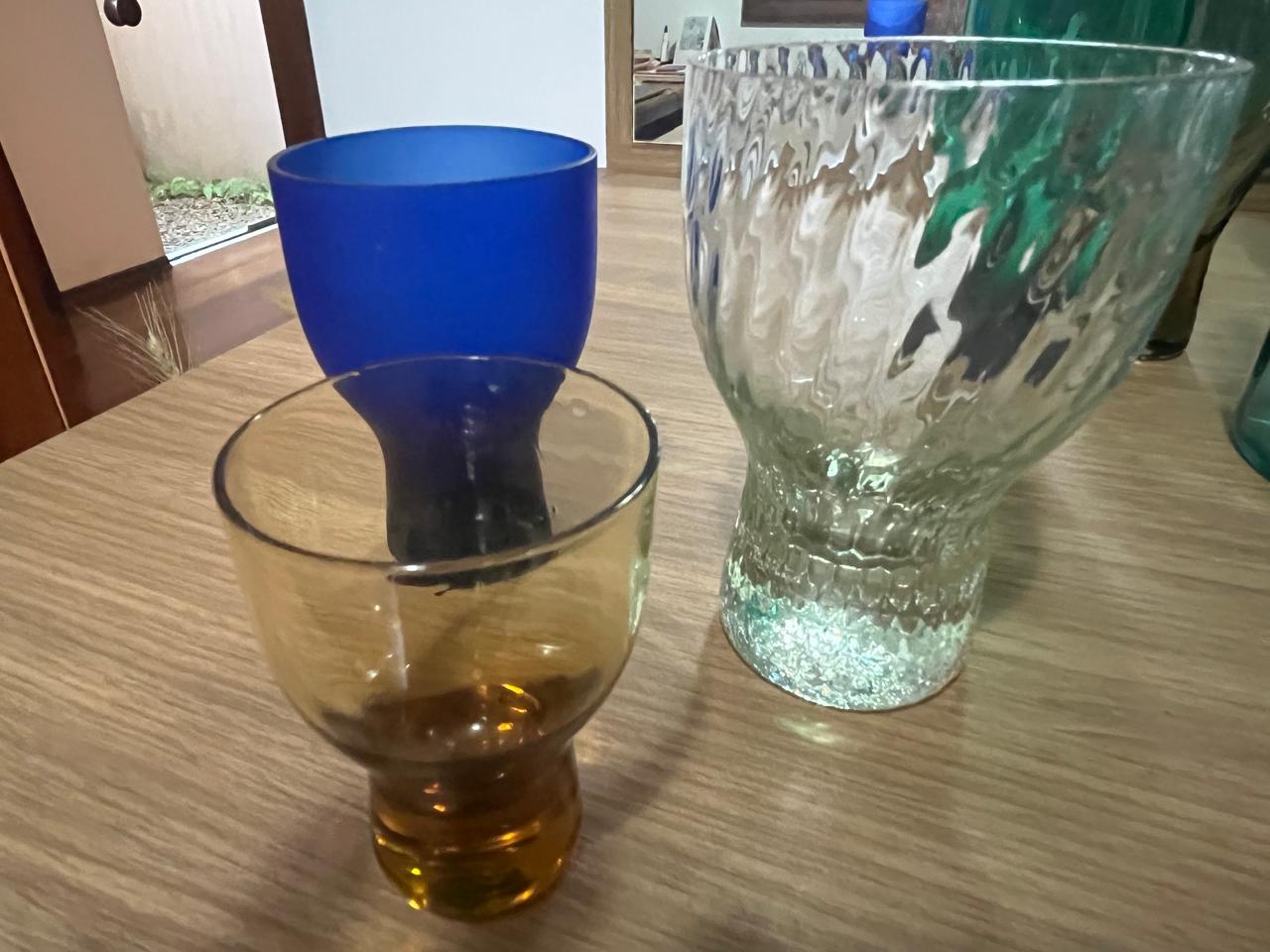 Copos de Cristal - peças únicas da Cristaleria Nacional