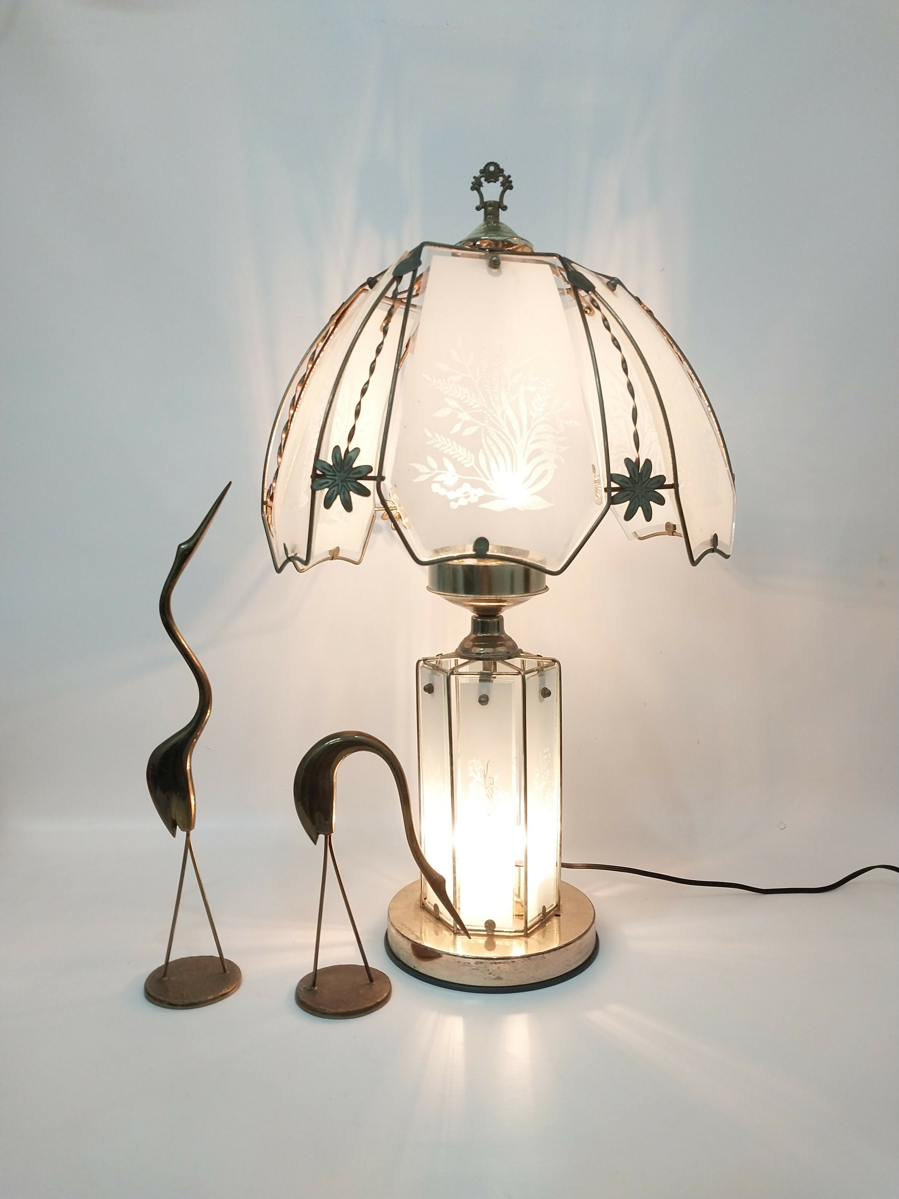 Grande Abajur Vintage Estilo Hollywood Regency