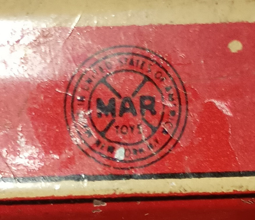 Caminhão Basculante vermelho "COKE" – MAR TOYS – Made in U.S.A. – Década de 1940