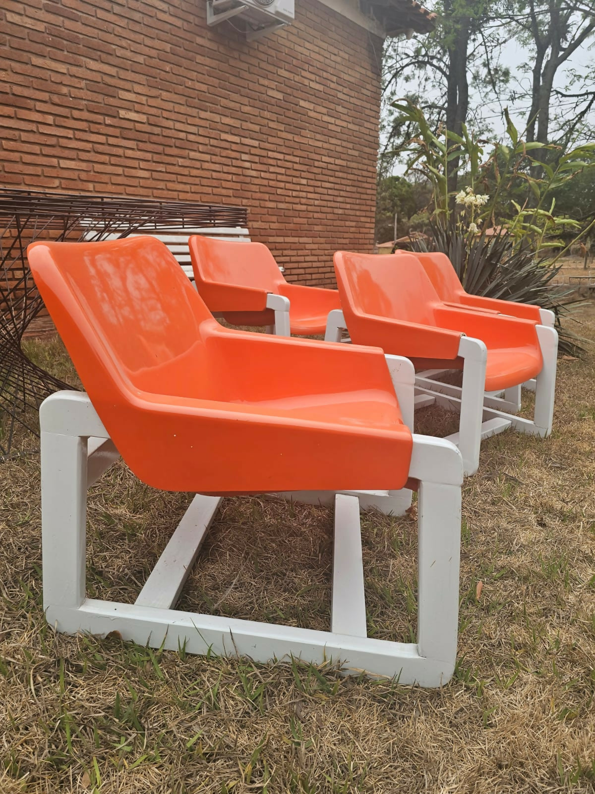 Poltronas anos 70 vintage fibra de vidro