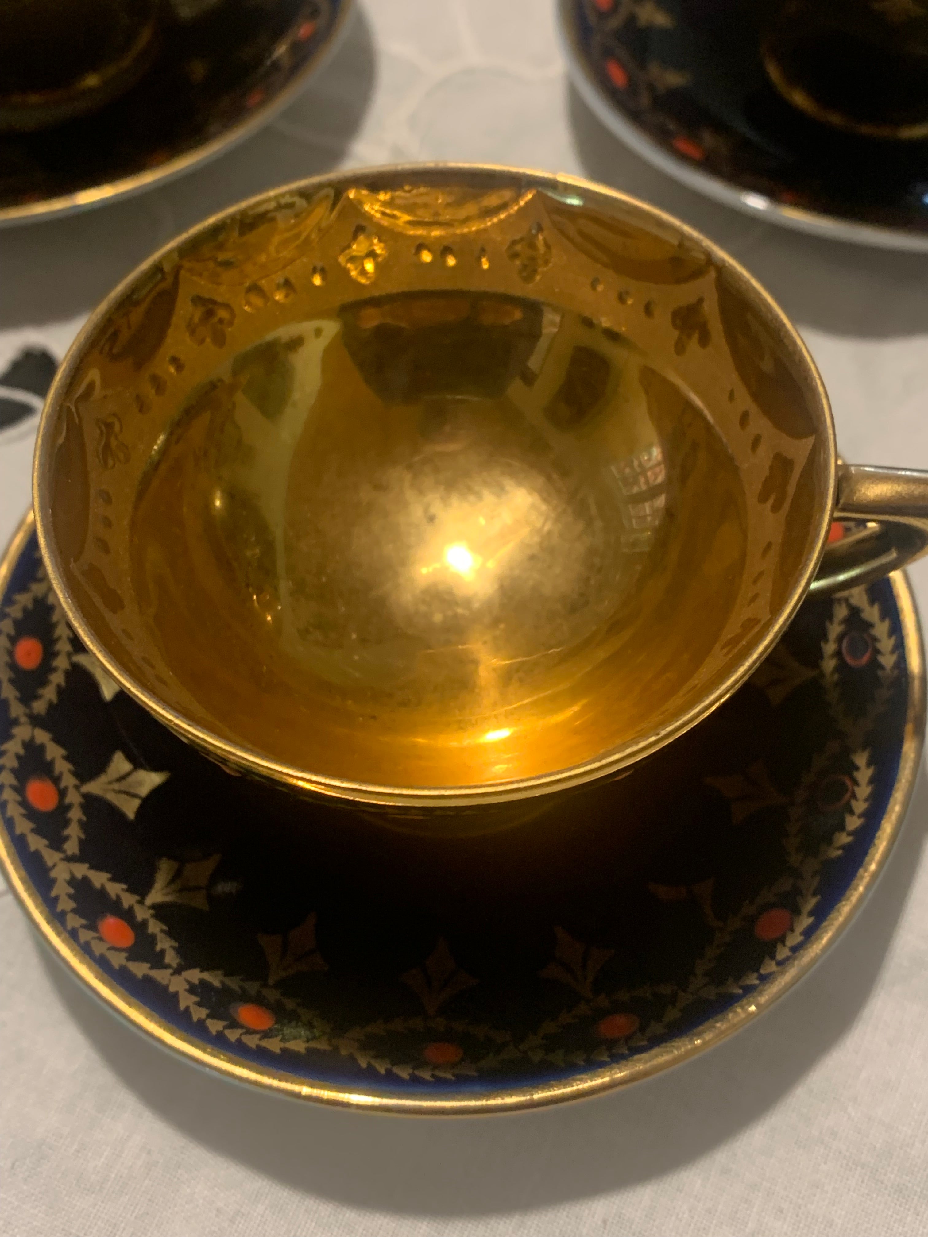 Jogo xícaras café porcelana alemã Otto perfeitíssimo estado