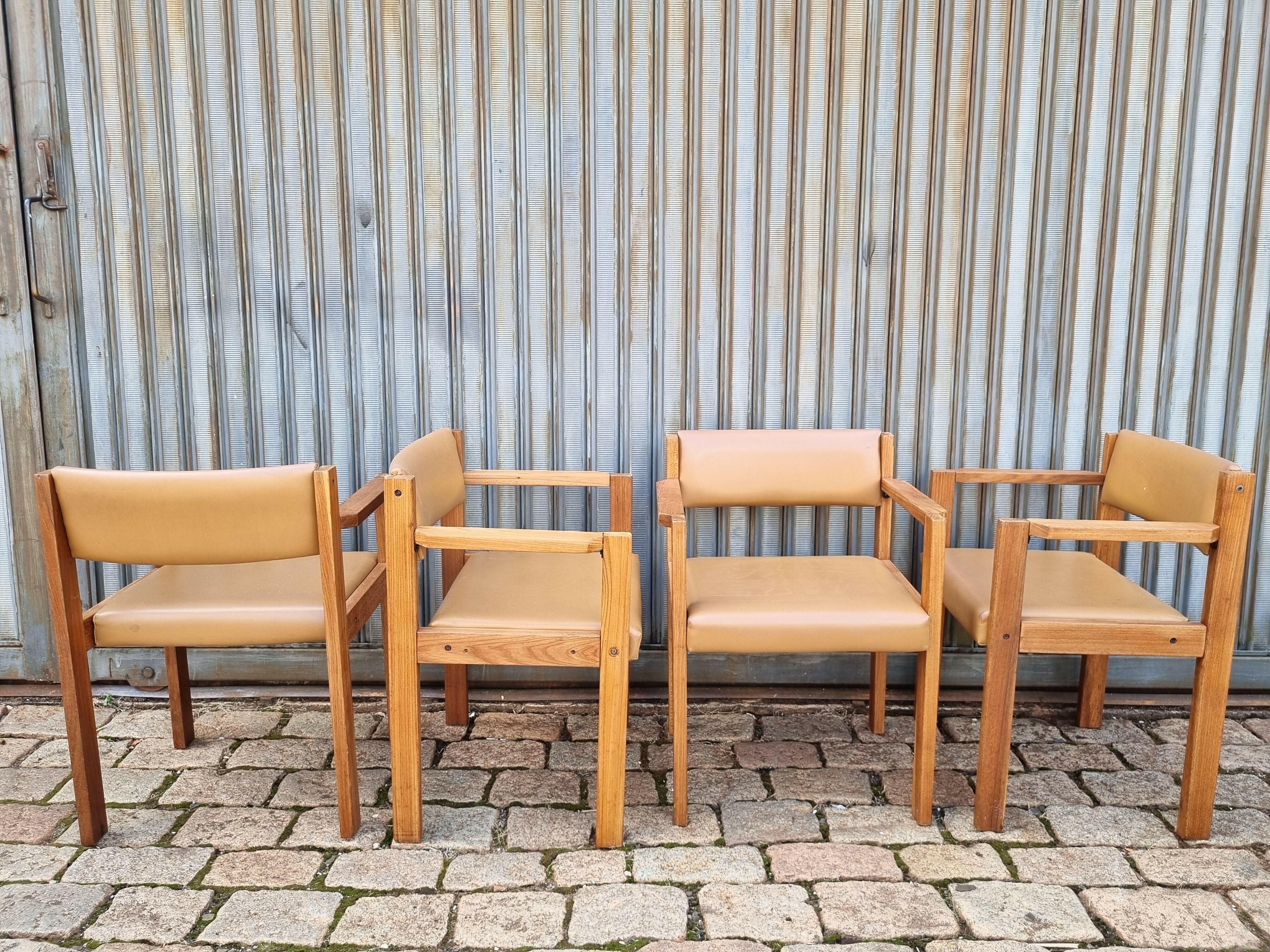 Set 4 poltronas anos 70