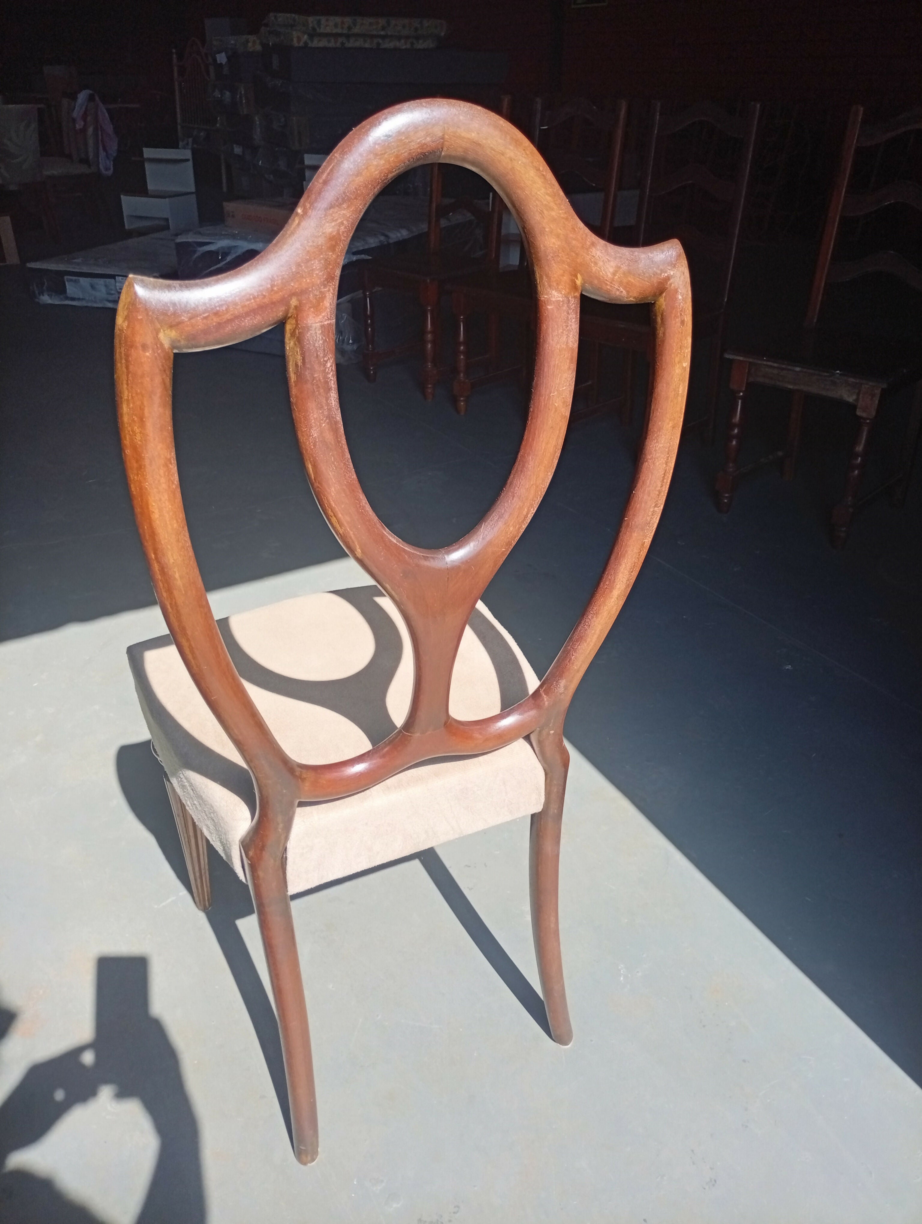 Trio de Cadeiras antigas madeira maçica