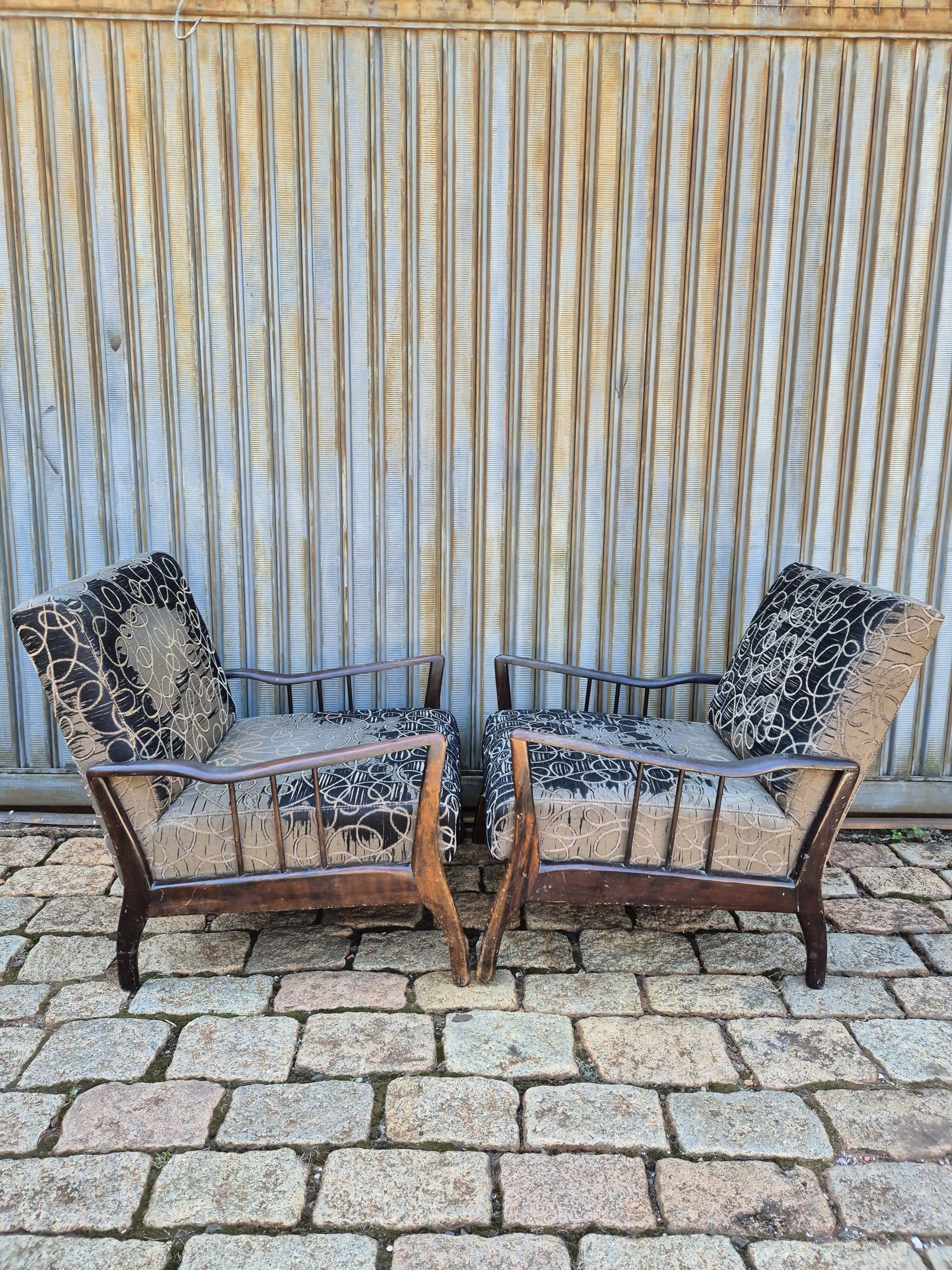 Par de Poltronas Rino Levi anos 60