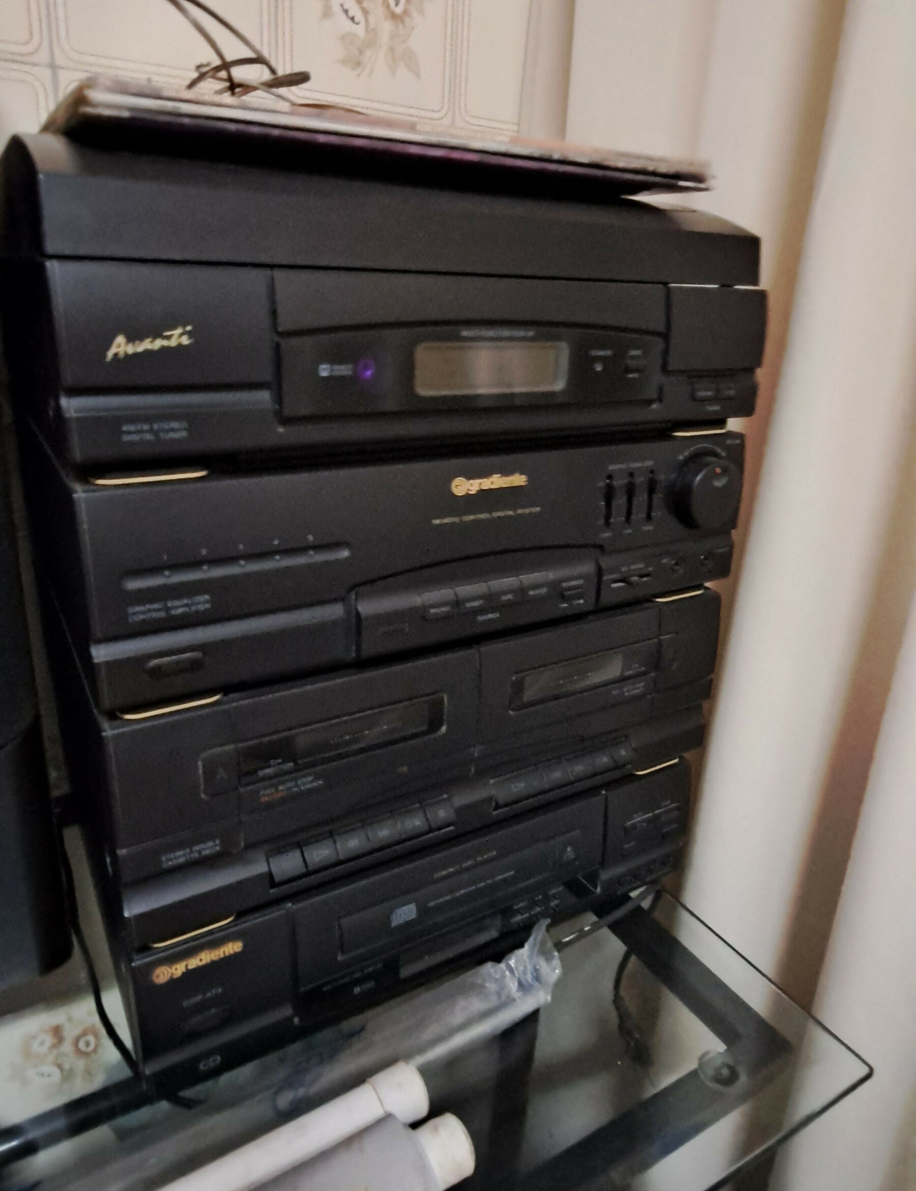 Som Mini System Gradiente de época + caixa de som