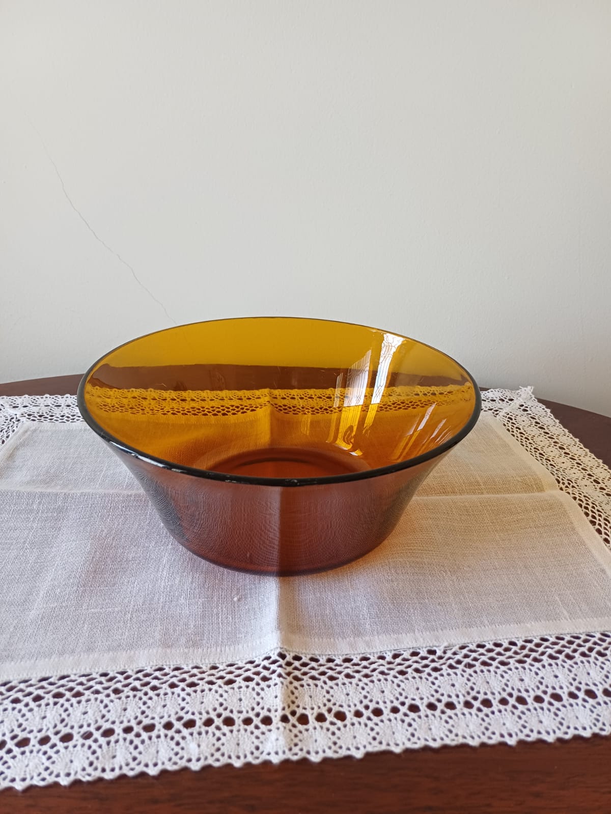 Tigela Saladeira Grande - Duralex âmbar (23 cm)