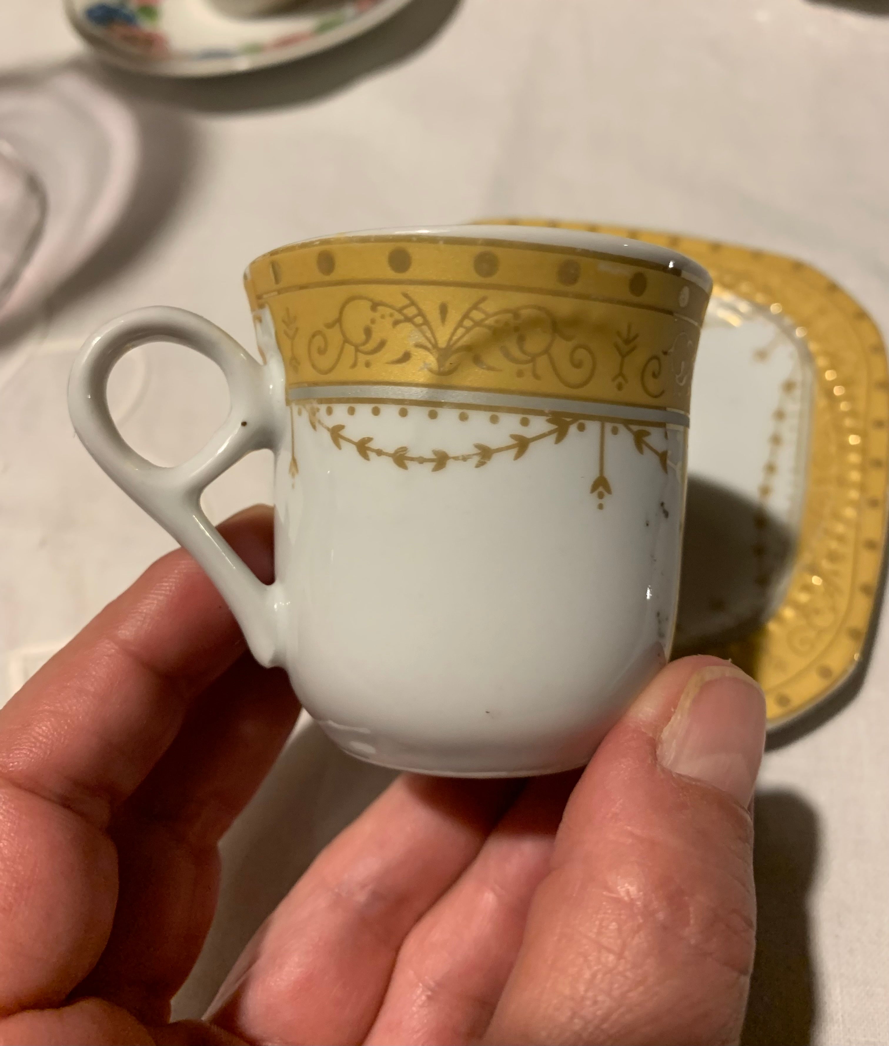 Diferenciada xícara de café para coleção em fina porcelana