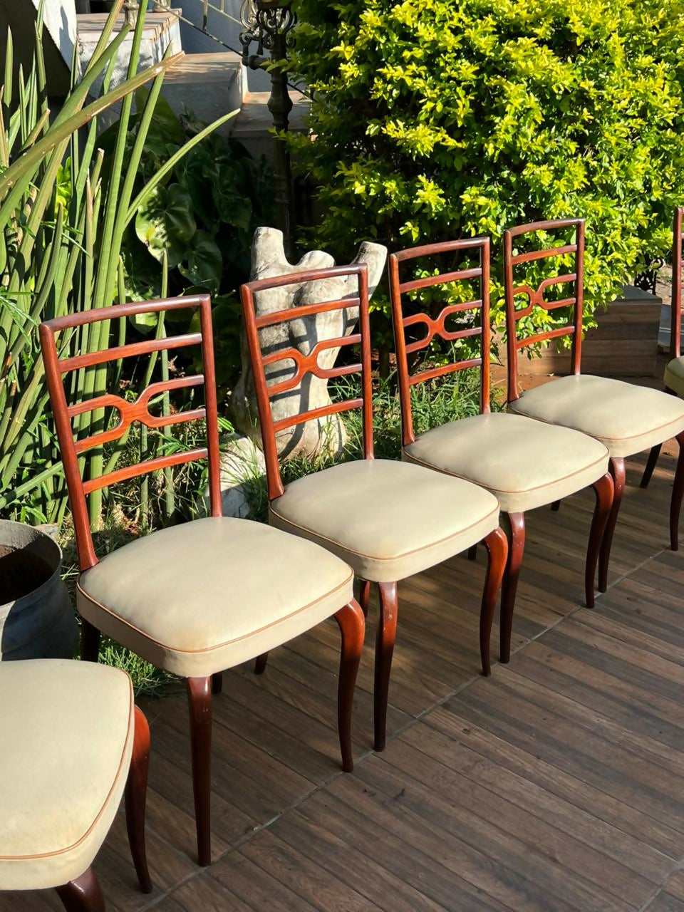 Mesa de Jantar Design anos 60 com 6 cadeiras - estilo Scapinelli