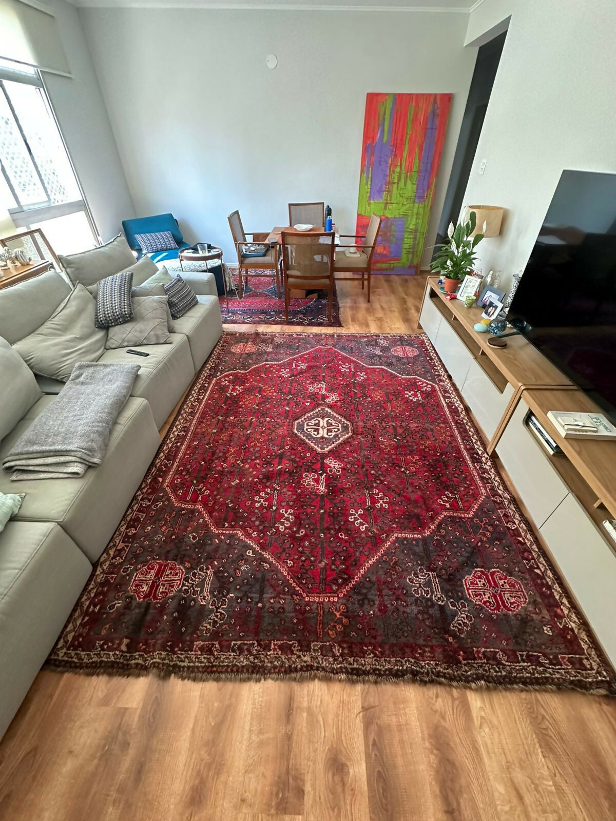 Tapete Persa Artesanal Vintage – 2,85m x 2,15m