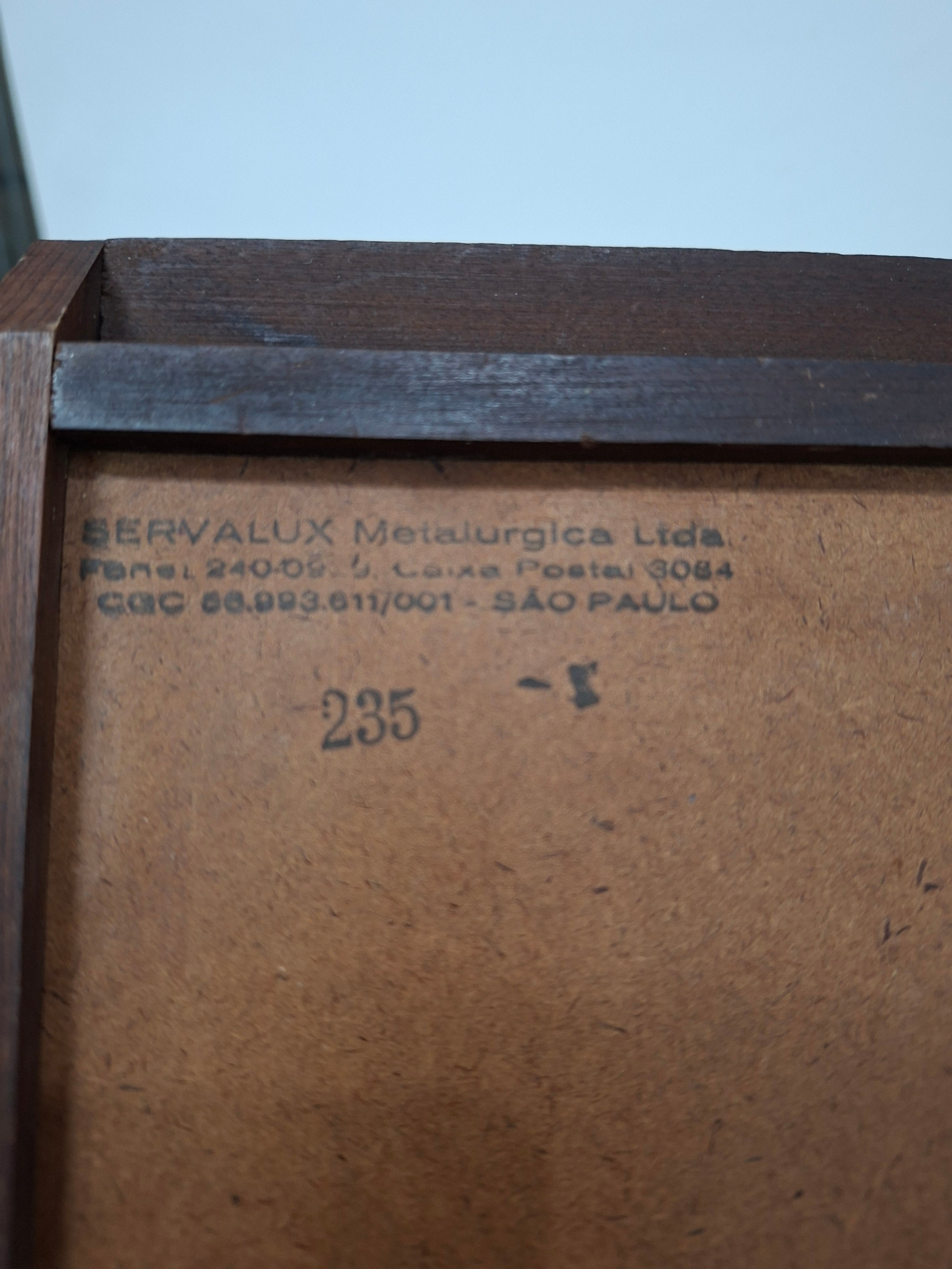 Bandeja Antiga em Imbuía com Azulejo com Galo de Barcelos