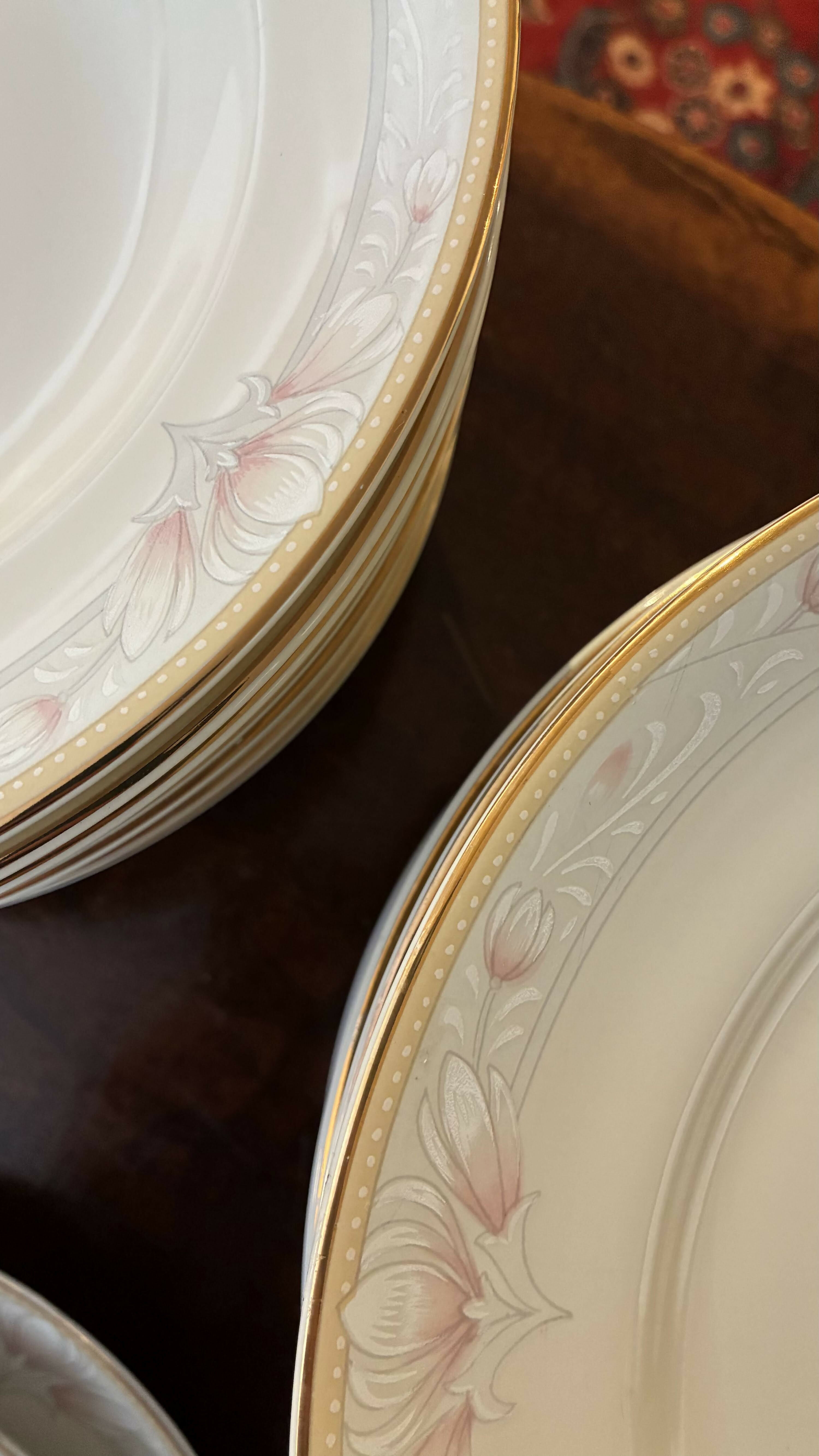 Aparelho de Jantar Schmidt Ivory China – 42 Peças