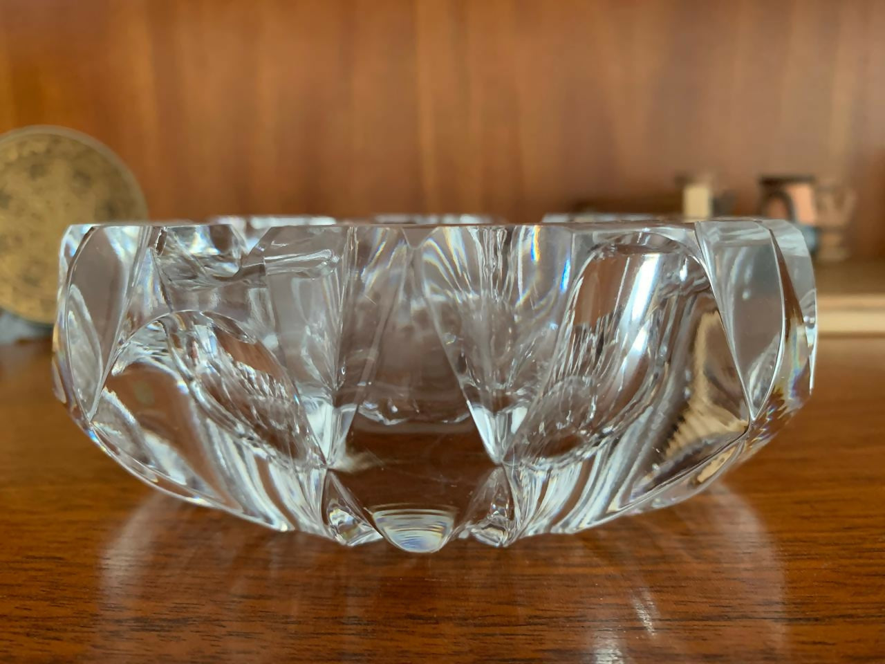 Cinzeiro cristal lapidado