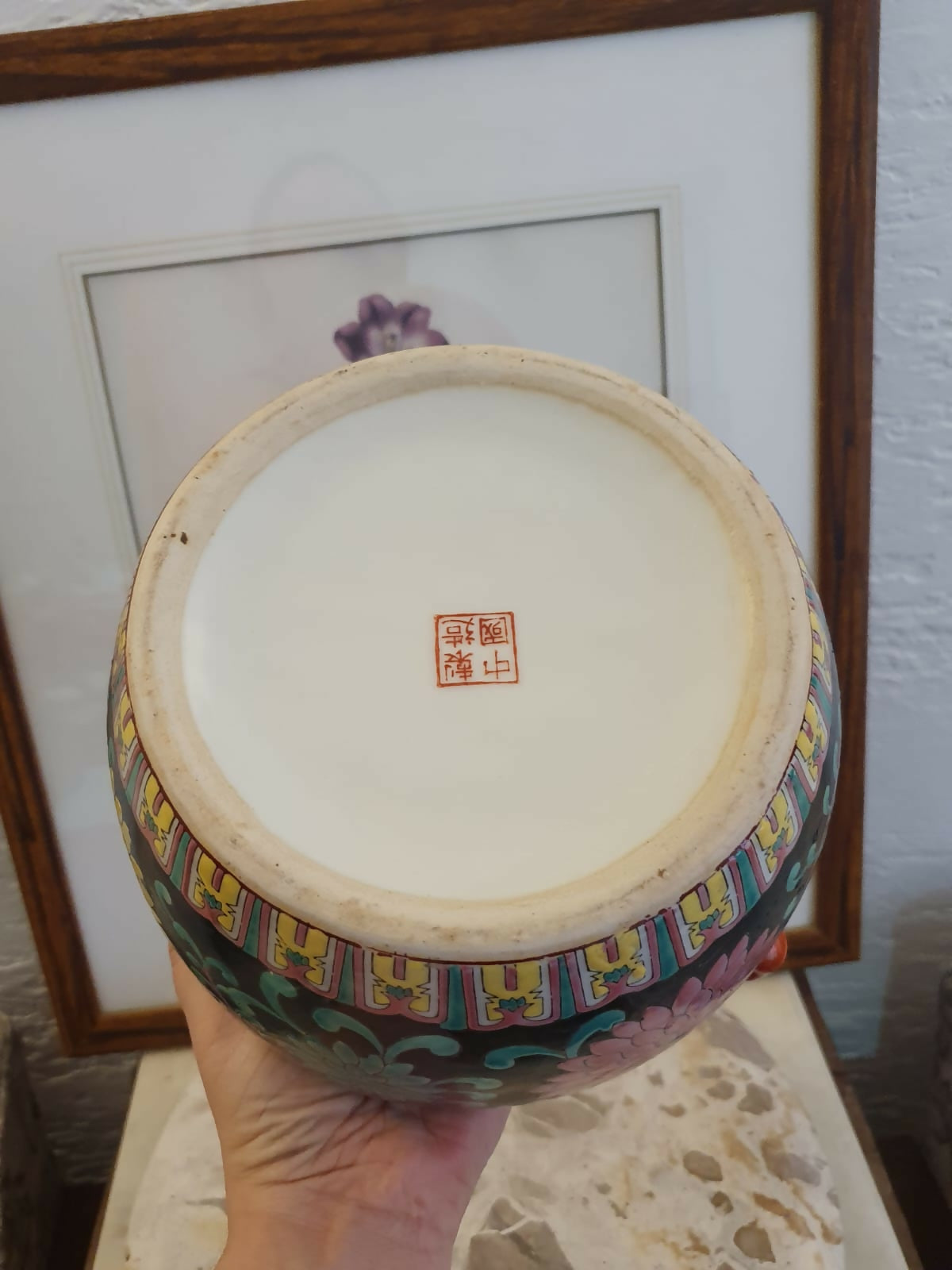 Grande (Mesmo! Tamanho de sopeira) ginger jar chinês, anos 60, família Noir, impecável!