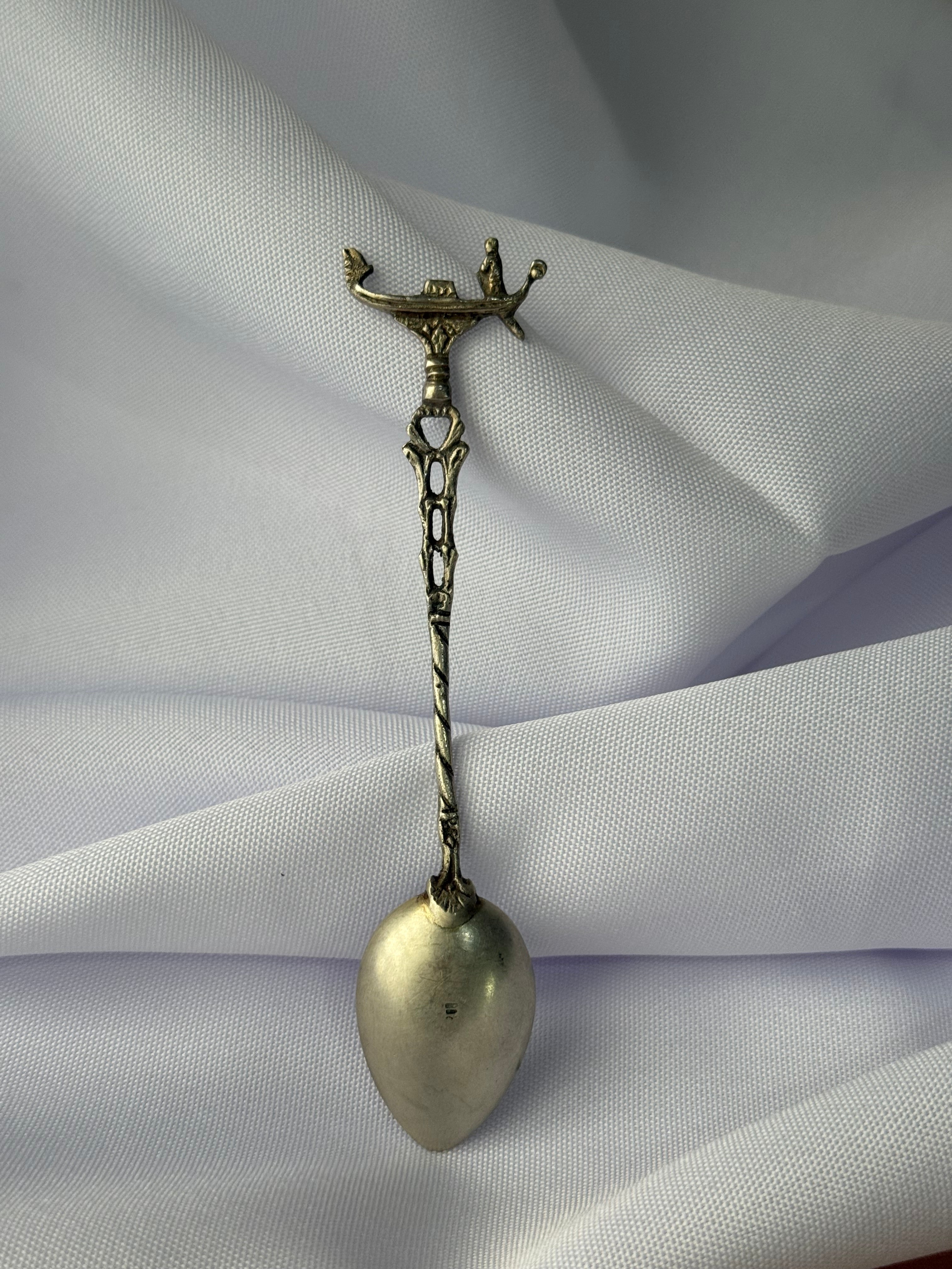 Colher de Coleção Venezia | Gôndola Veneziana | Souvenir Italiano Vintage