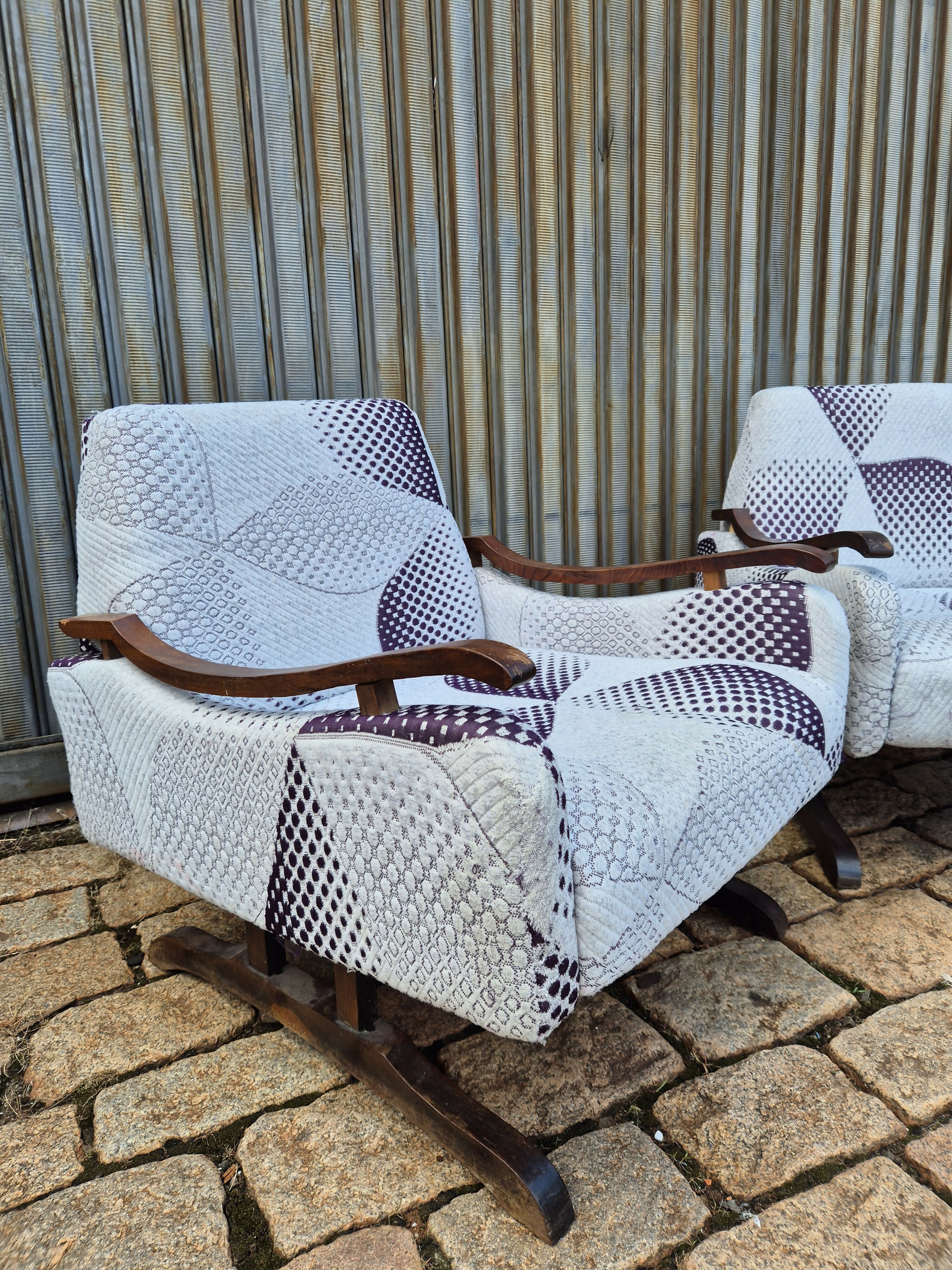 Par de poltronas anos 60 vintage