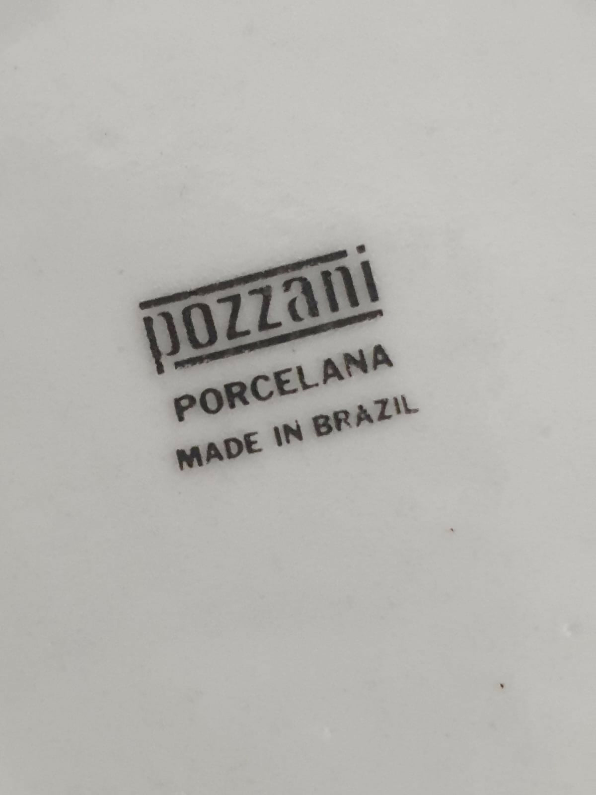 Conjunto para chá vintage em porcelana Pozzani, 8 peças. Lindo! Ótimo estado!