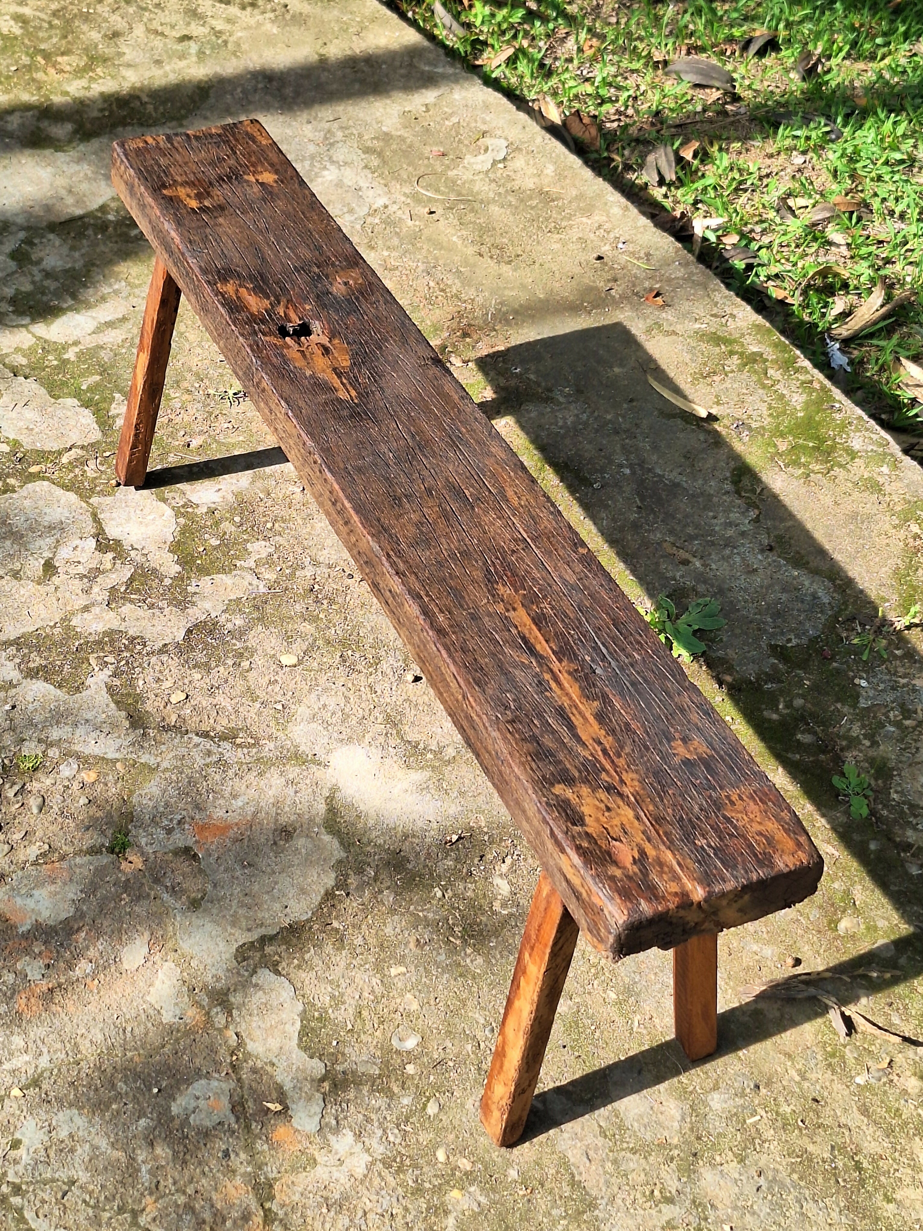 Banco de Dormente Rústico Madeira Maciça Garimpo Mineiro