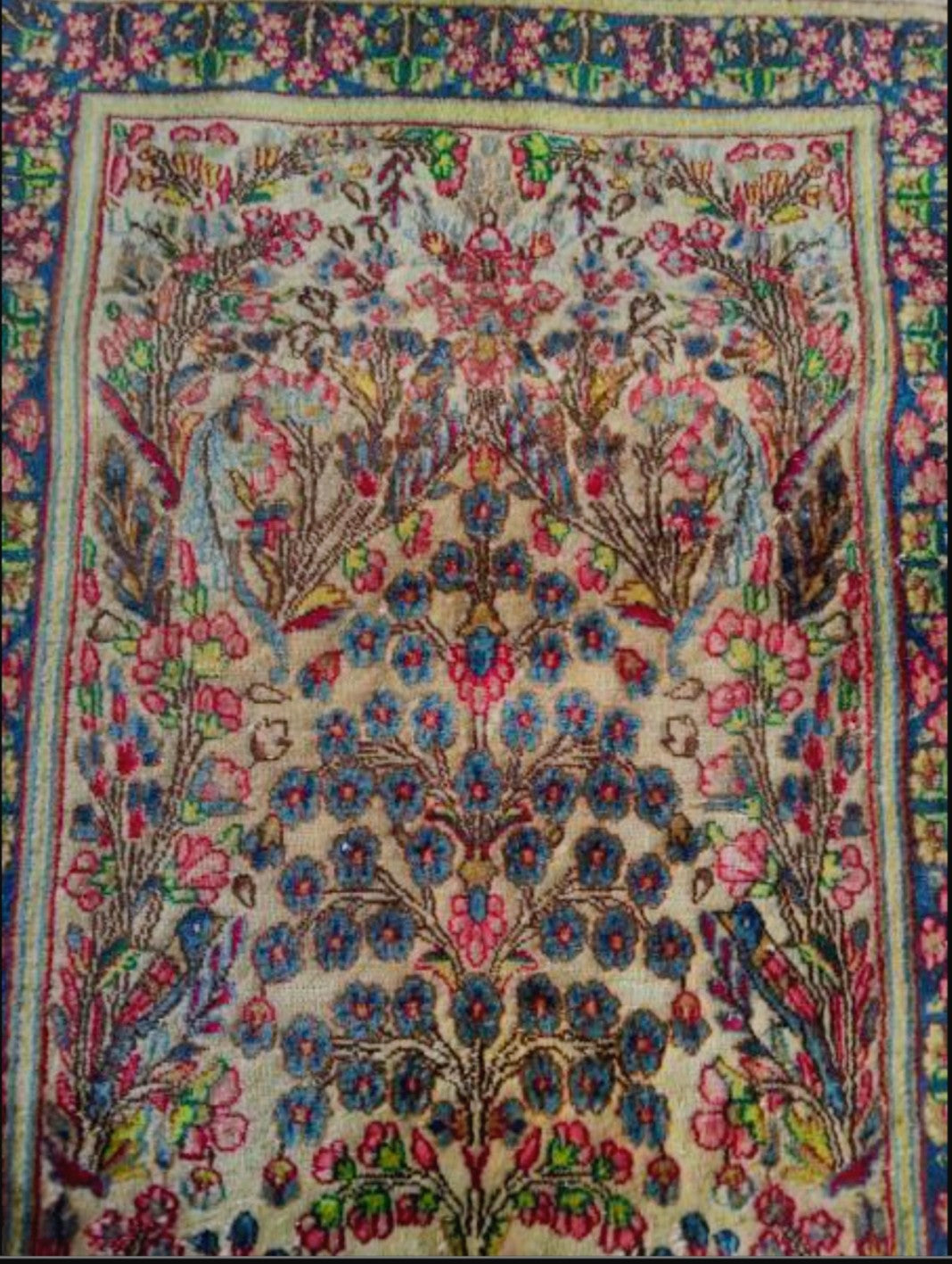 Par de Tapetes Persas Kerman Legítimos (1,50 x 0,88 cada) – Padrão Árvore da Vida (Pendant)