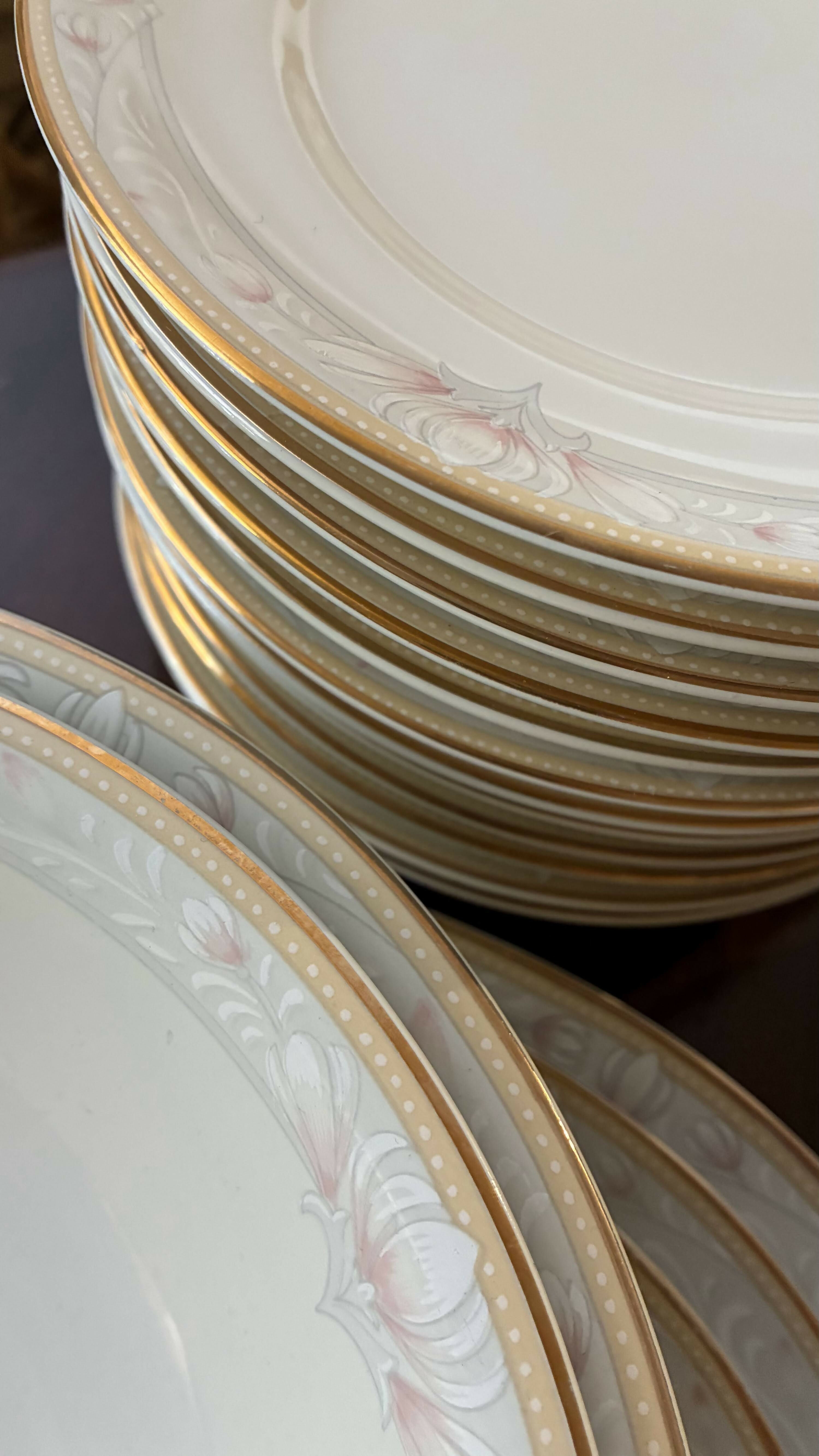 Aparelho de Jantar Schmidt Ivory China – 42 Peças