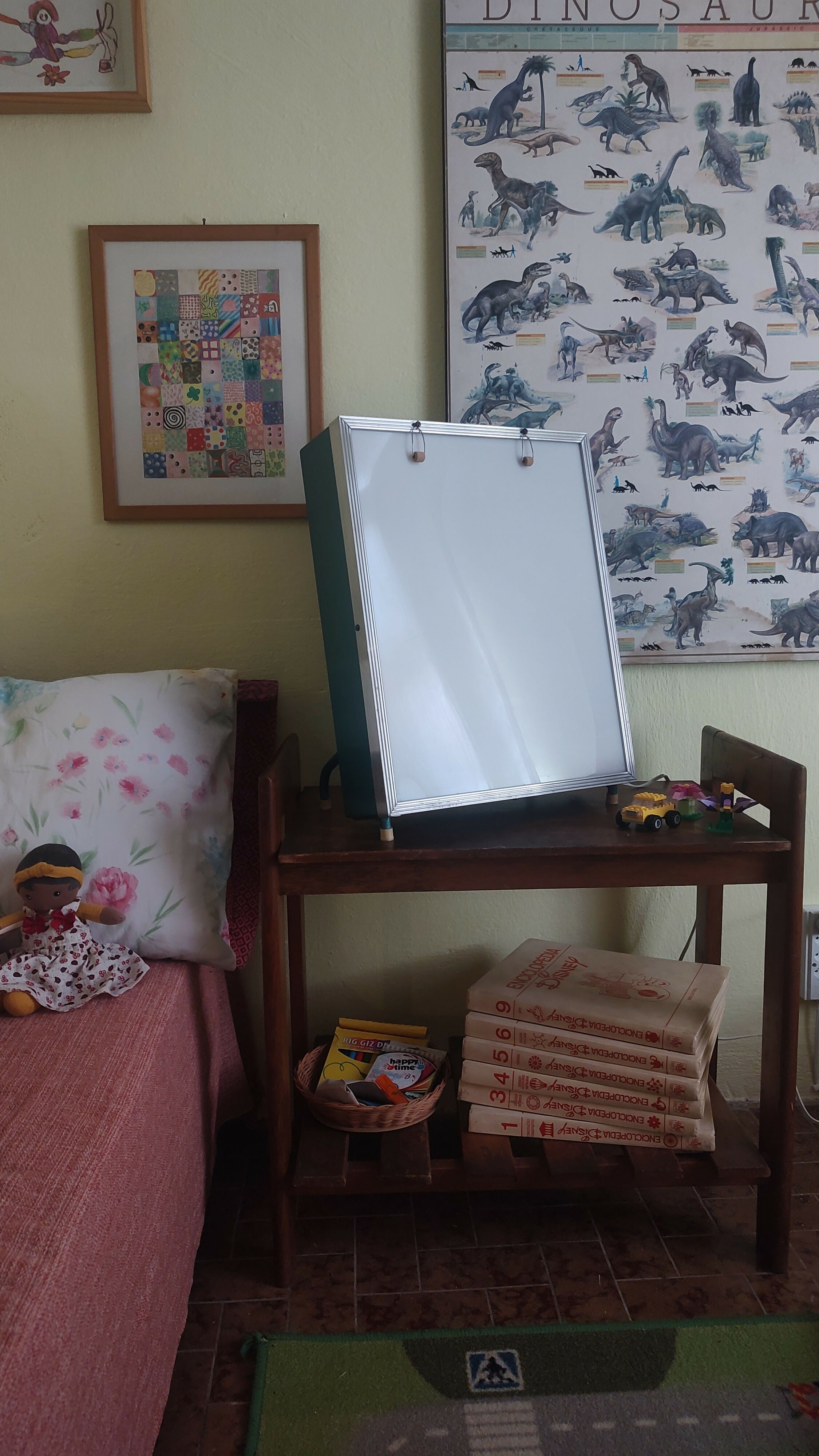 Antigo Negatoscópio (ou Luminária para raio x!) ressignificado para Abajur - anos 60