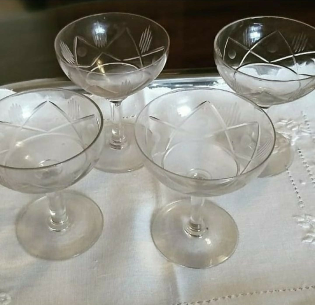 Conjunto 4 taças de cristal