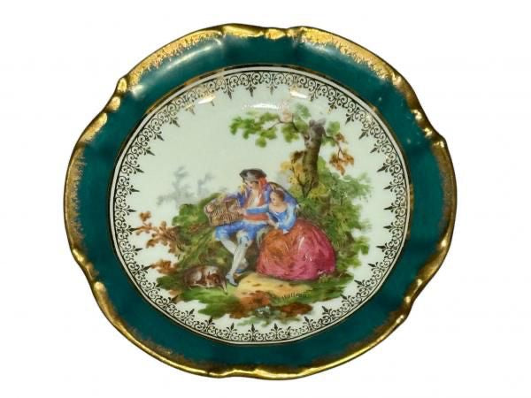 Par de pratos Limoges em porcelana francesa