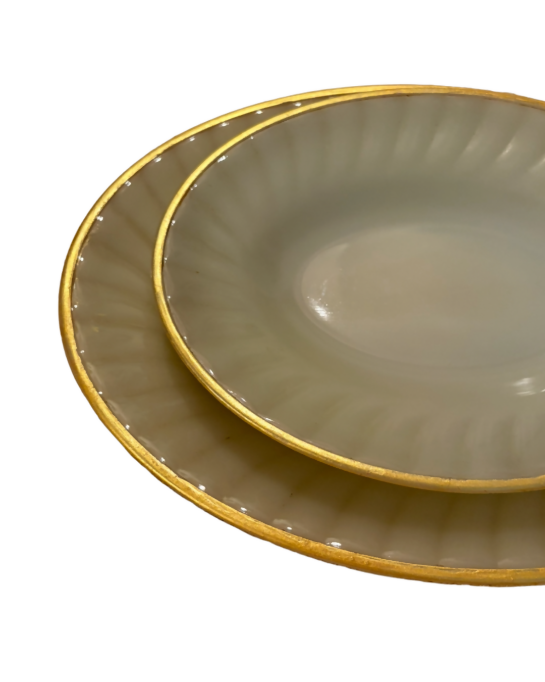 Serviço de Jantar Colorex com friso dourado FORA de SÉRIE (45 peças)