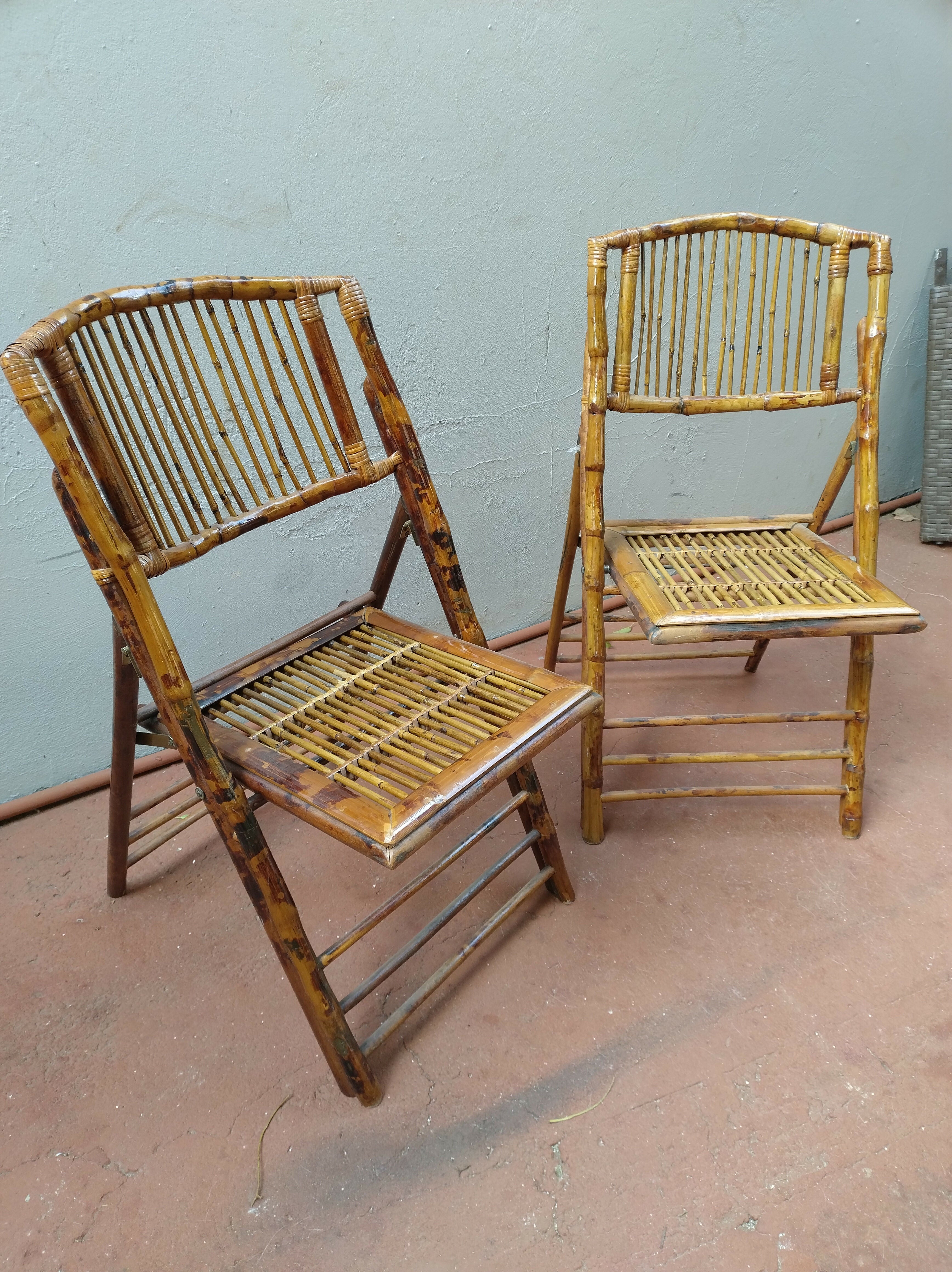 Cadeiras de Bambú