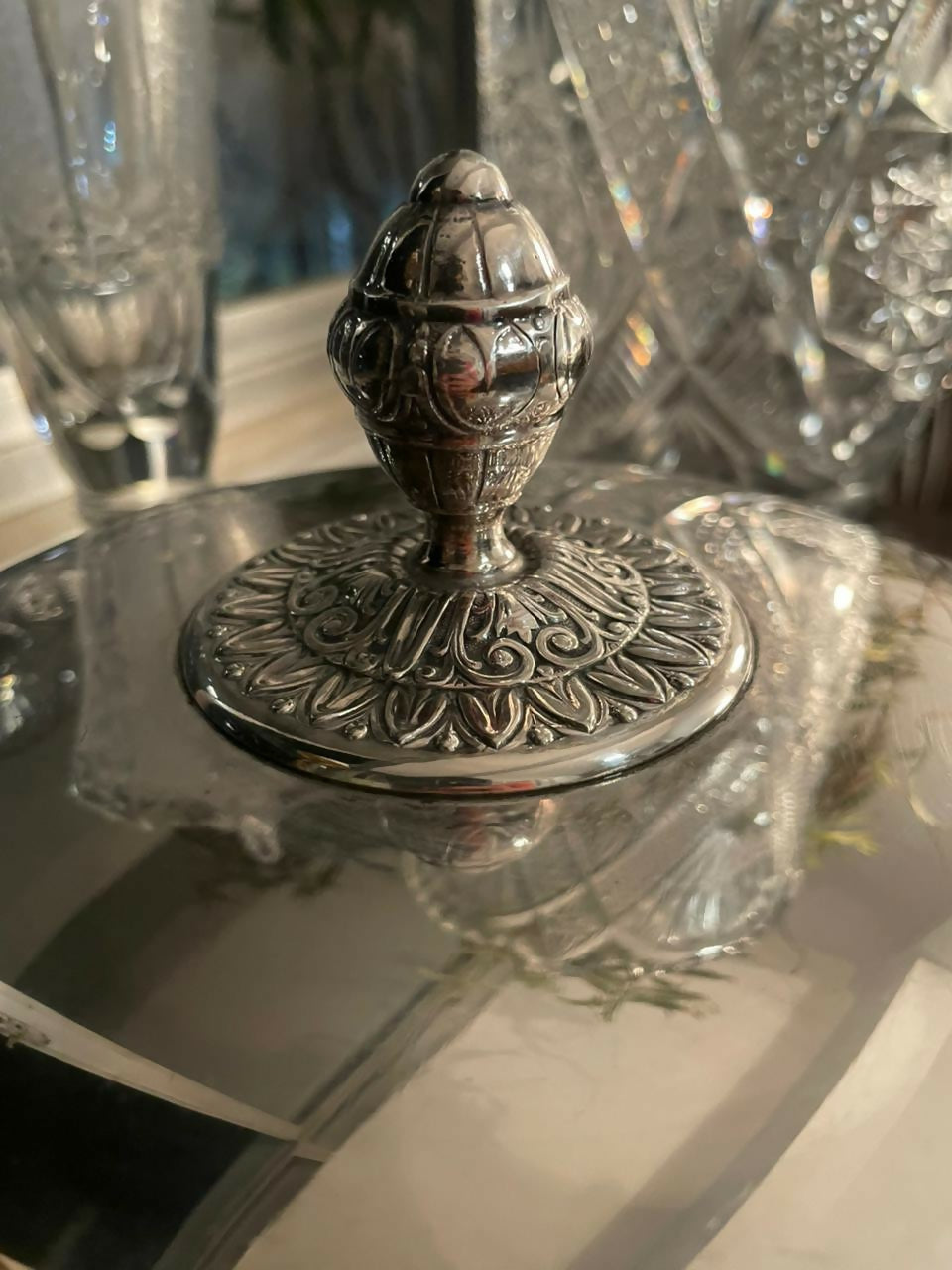 Sopeira com Presentoir em Metal Prateado Wolff (Prata 90)