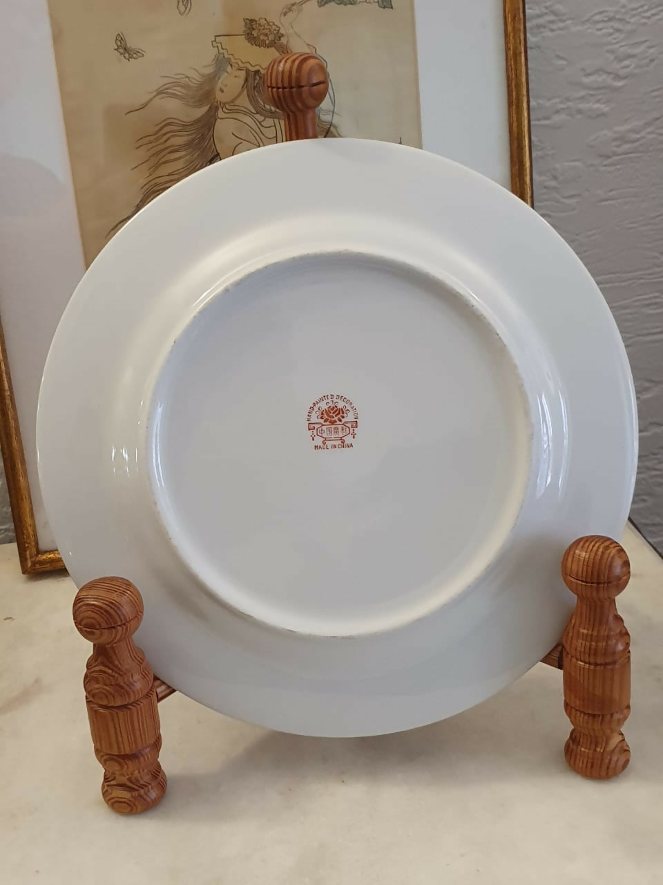 Pratos decorativos em porcelana chinesa. Pintados à mão e muito bem conservados e lindos!