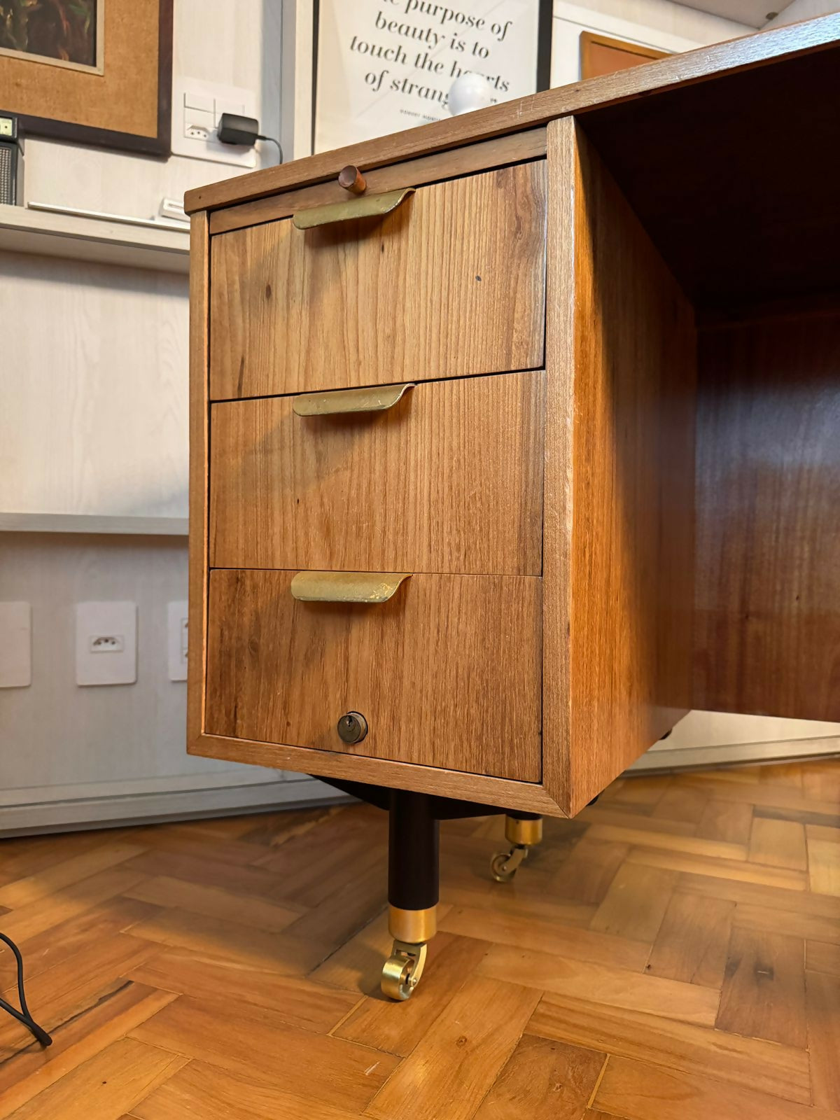 Escrivaninha Antiga Moveis Cimo - 1963 Original