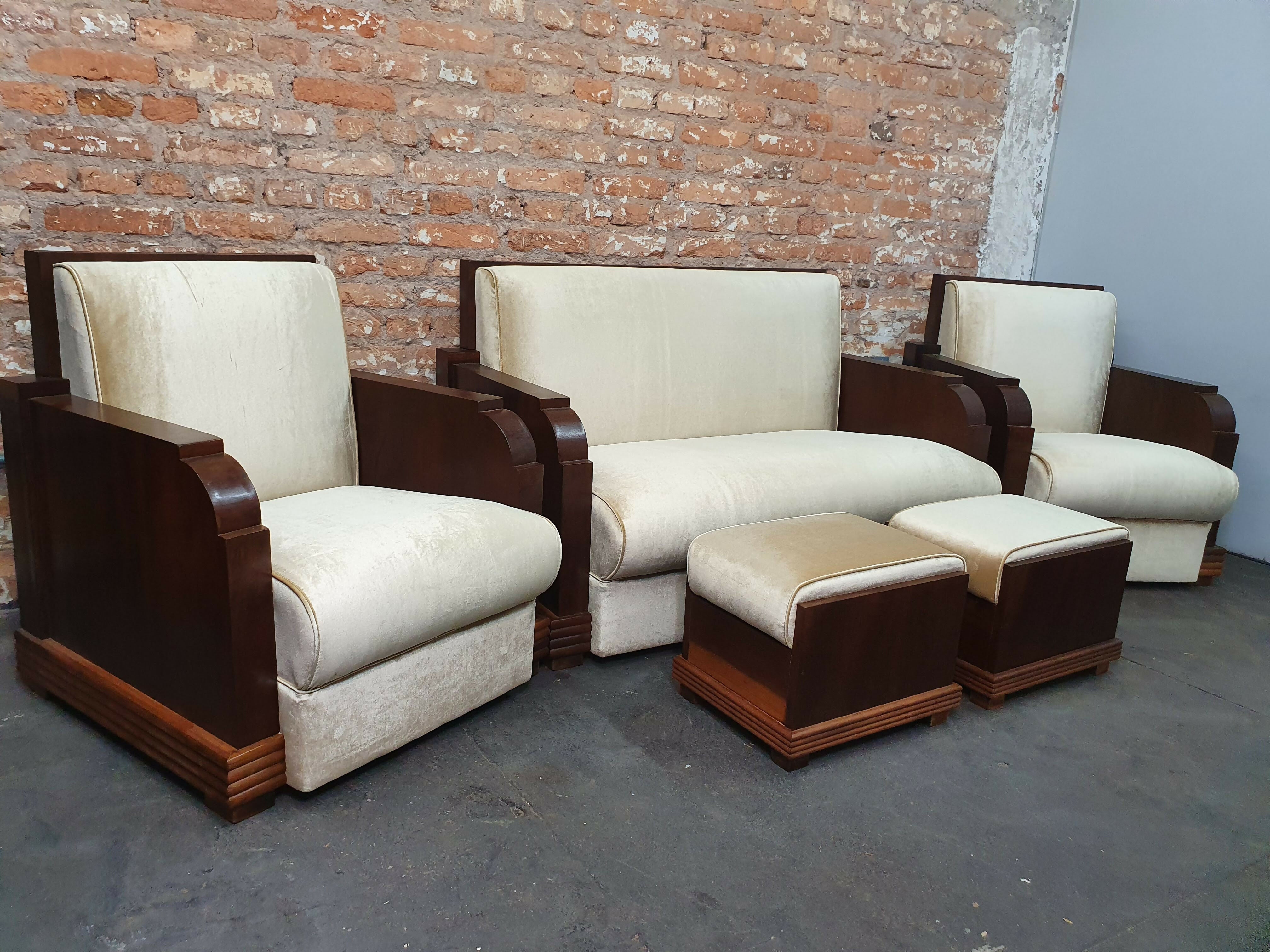 Par de poltronas Art déco anos 30