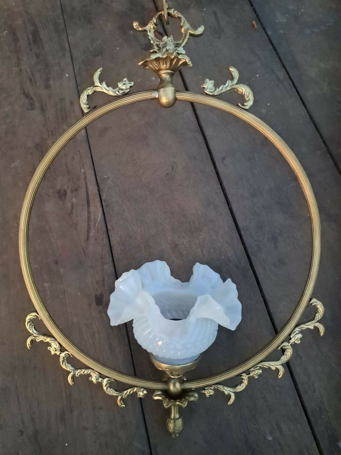 Conjunto de Lustre e Arandelas em Bronze