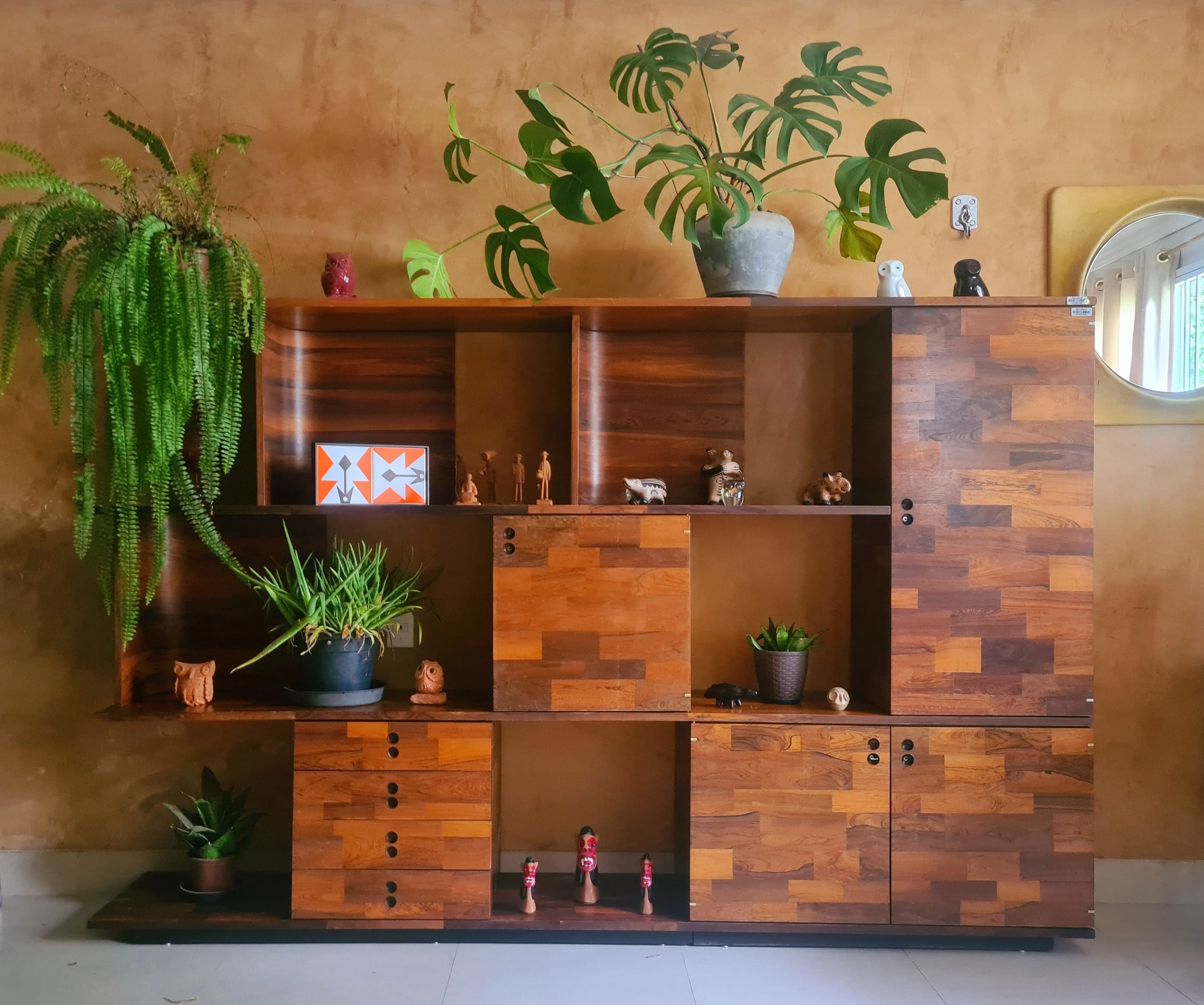 Estante Componível Jorge Zalszupin em Jacarandá Taqueado