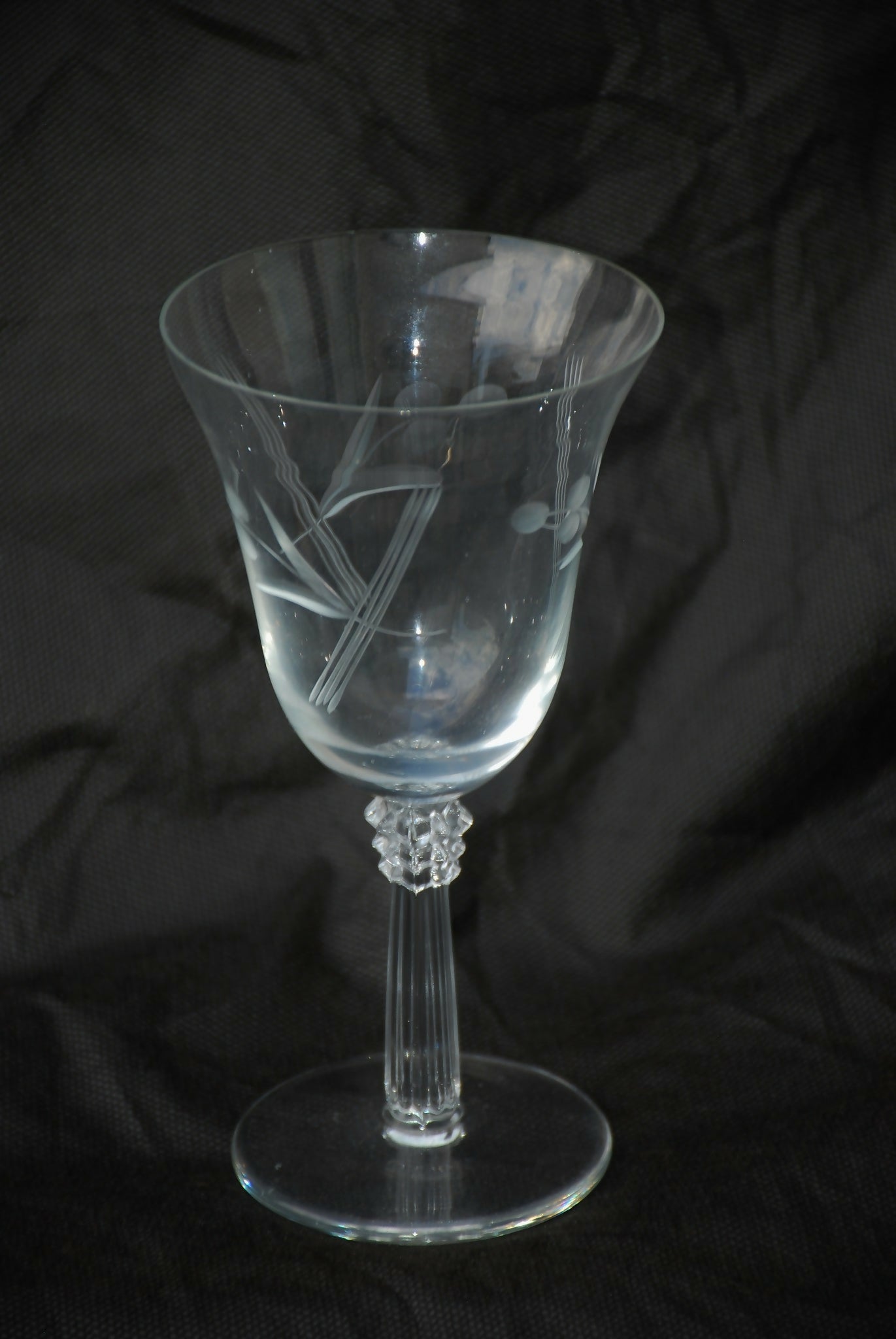 Taças diversas de cristal Fostoria "Cynthia" (1938-1965)