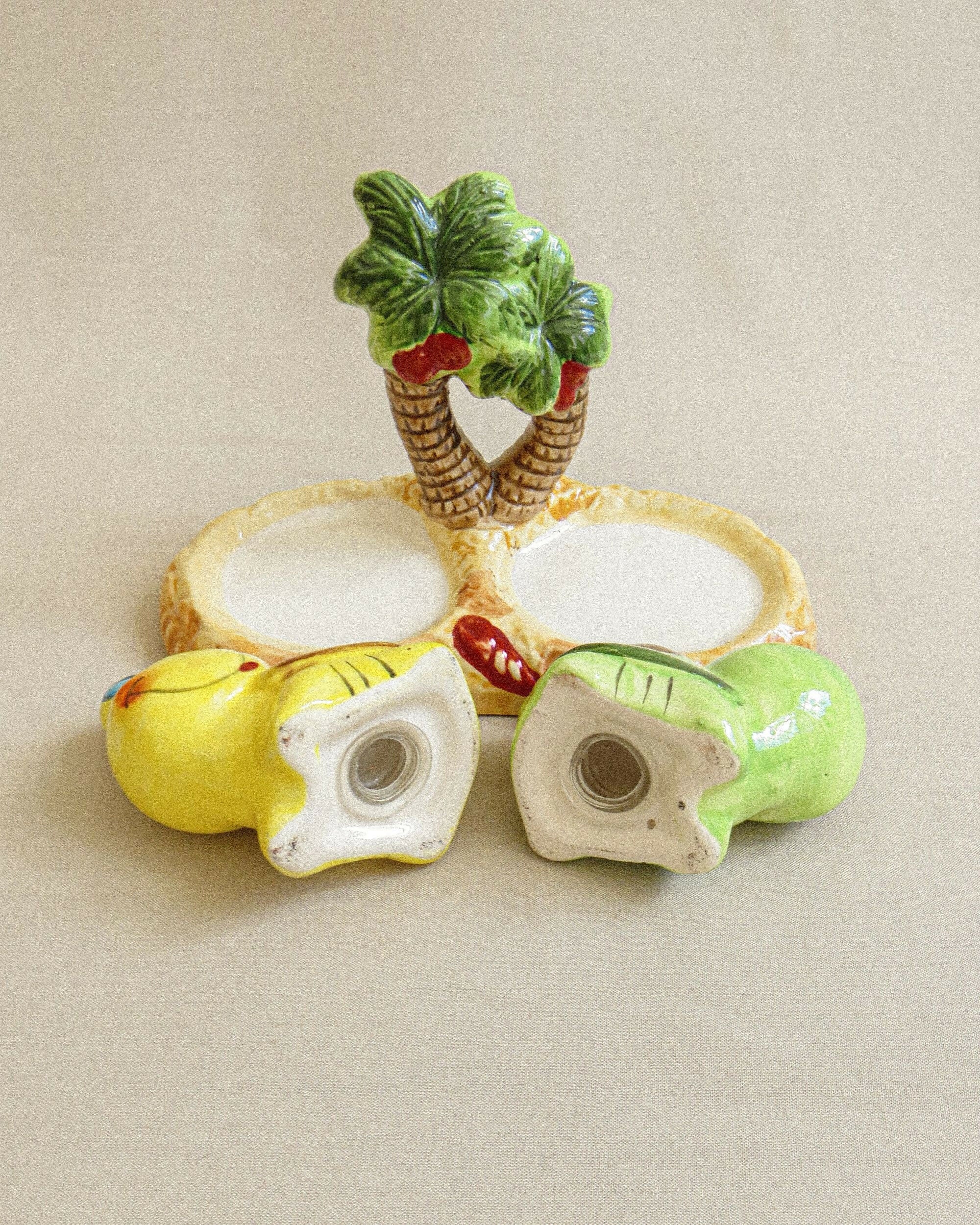 saleiro e pimenteiro tartaruga