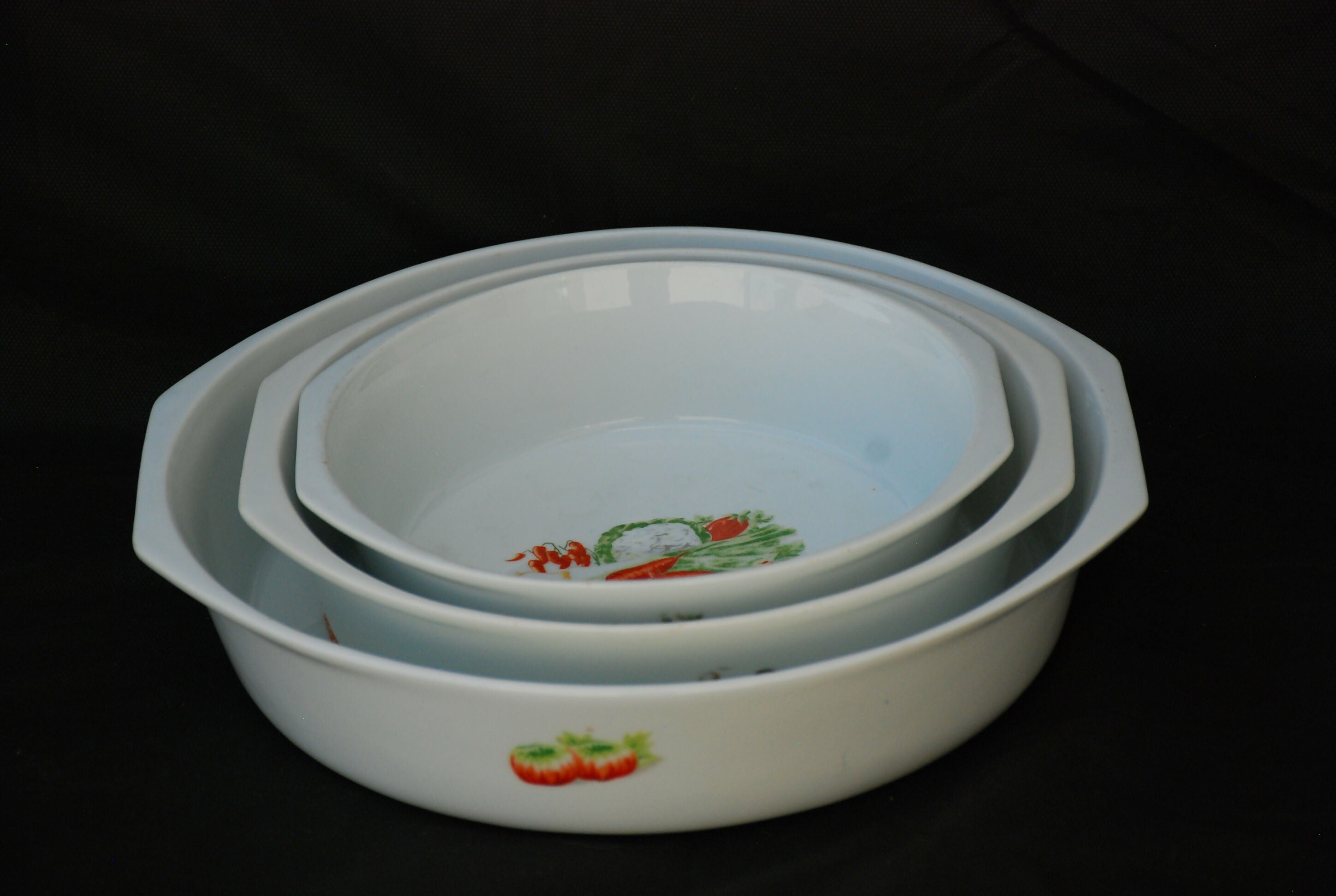 conjunto calorama refrataria real 1997- vintage -3 pçs descriçao abaixo