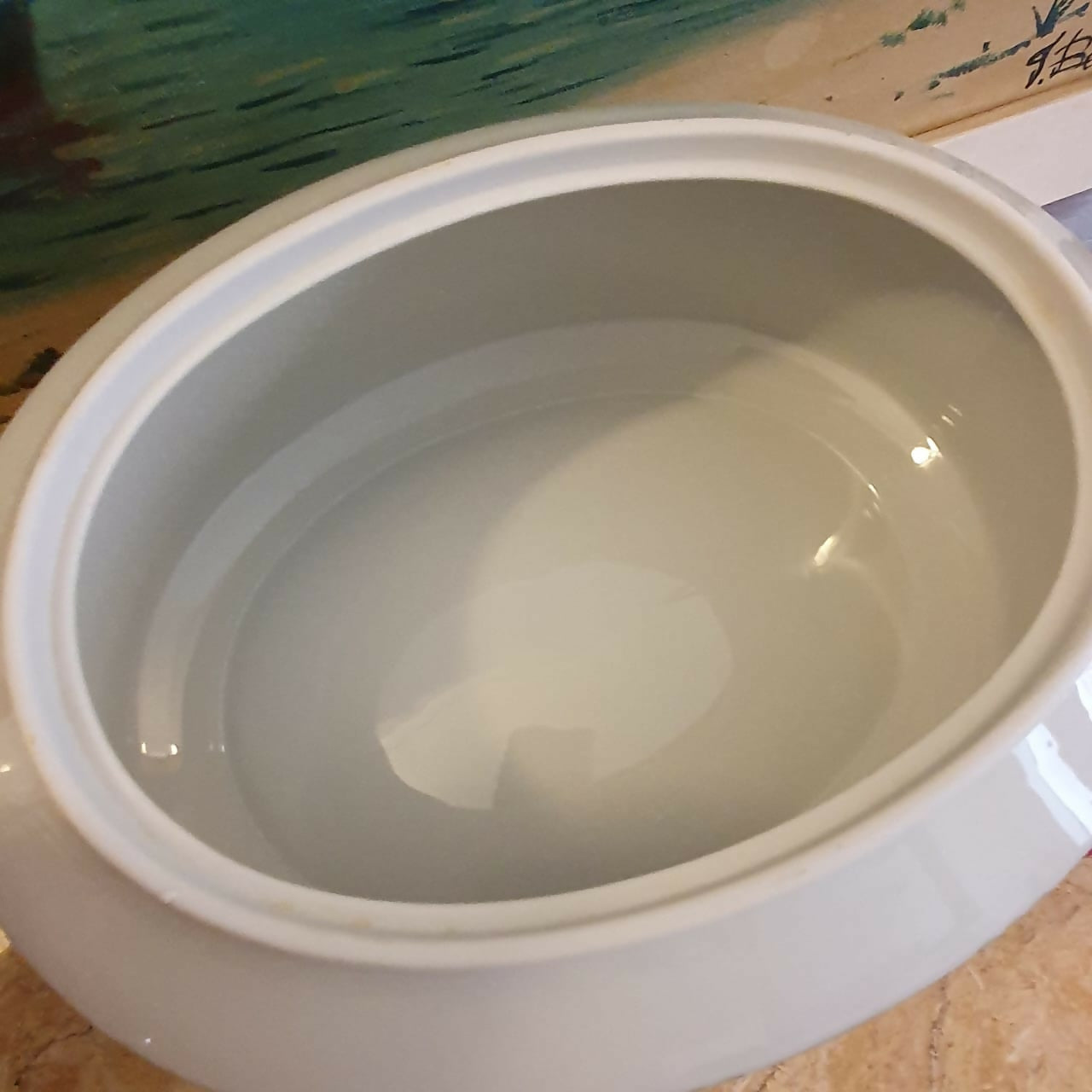 Conjunto para sopa com 7 peças em porcelana argentina vintage Verbano. Impecável!