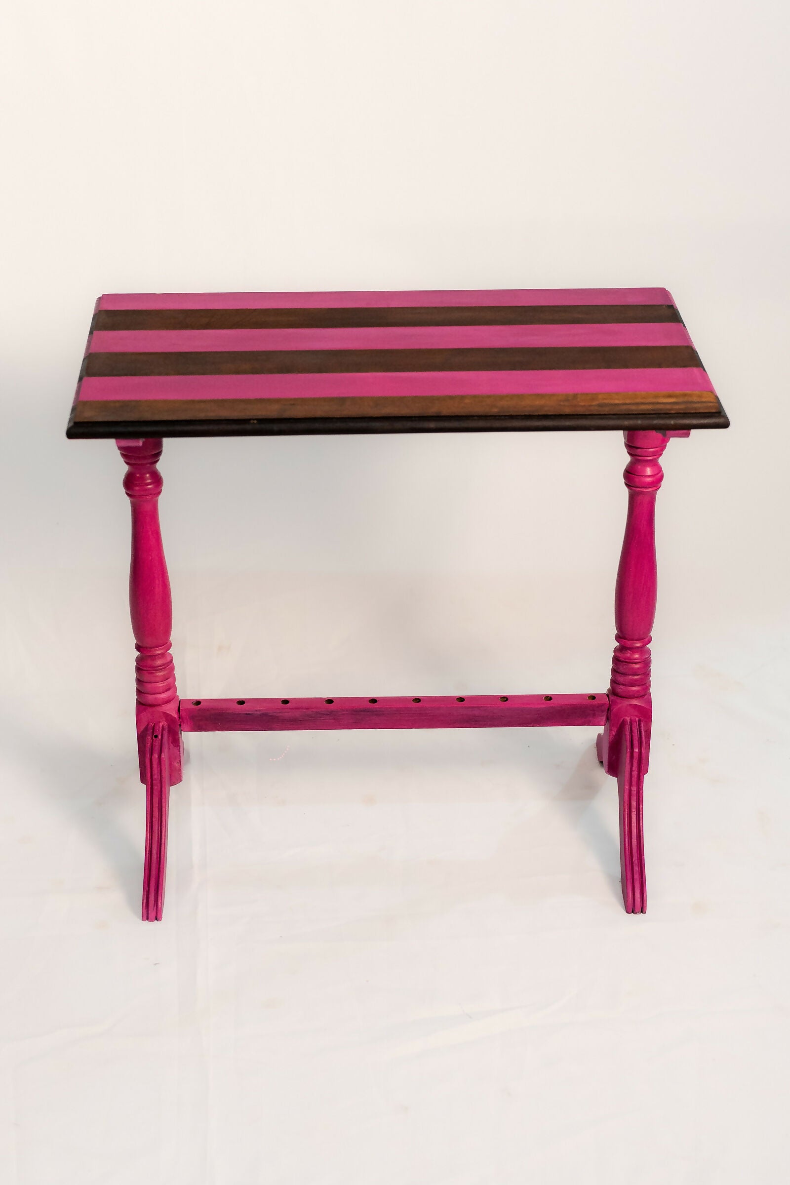 Mesa Lateral Rosa listras