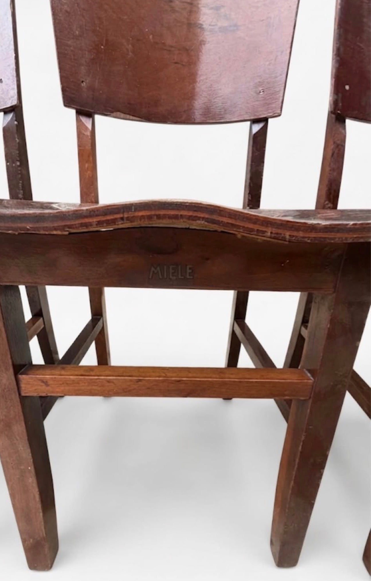 Conjunto de 6 cadeiras MIELE Imbuia maciço